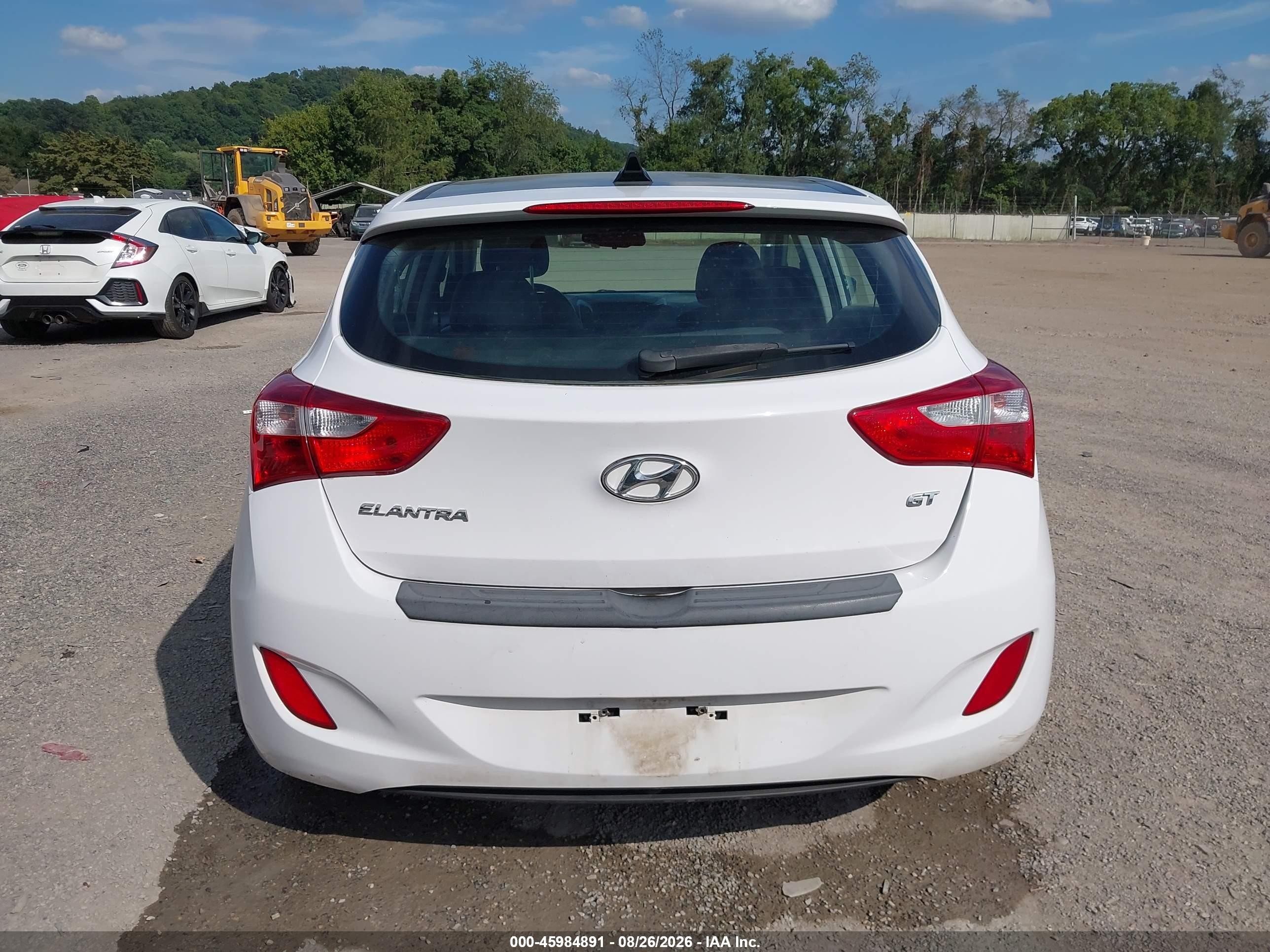 2013 Hyundai Elantra Gt Base W/blue Белый vin: KMHD35LE9DU148140