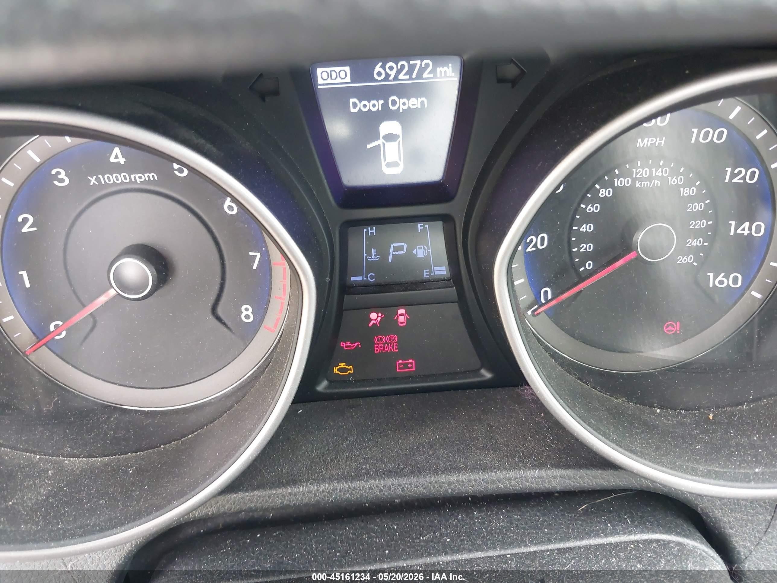 2013 Hyundai Elantra Gt   Silver vin: KMHD35LEXDU088370