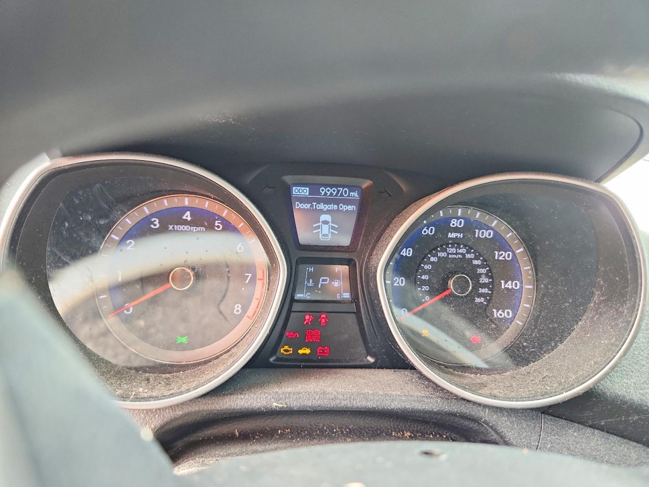 2013 Hyundai Elantra Gt Base Gray vin: KMHD35LEXDU107516