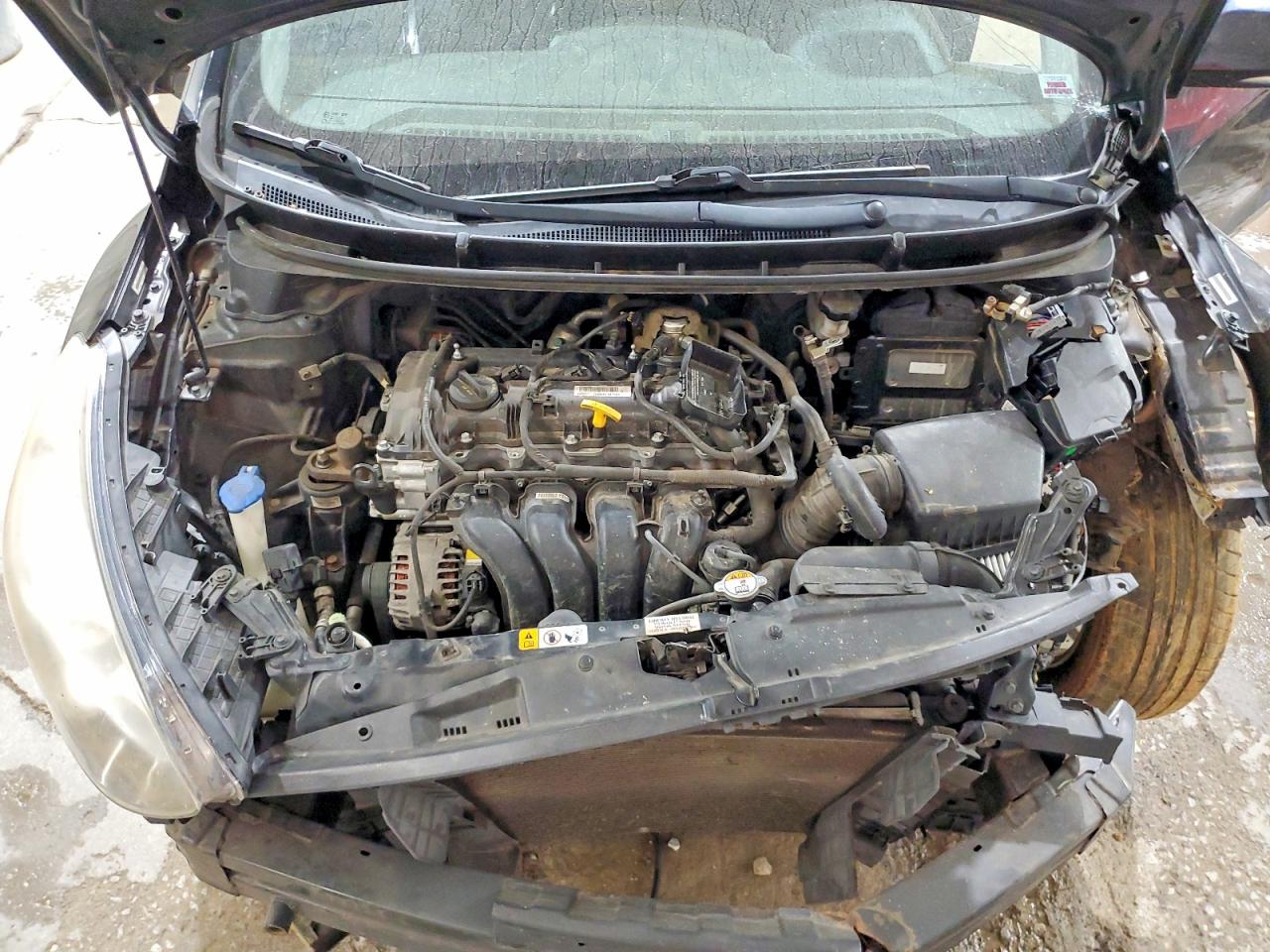 2014 Hyundai Elantra Gt Base Черный vin: KMHD35LH0EU164366