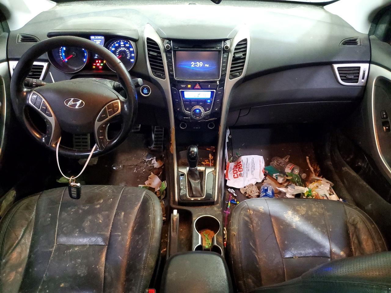 2014 Hyundai Elantra Gt Base Черный vin: KMHD35LH0EU164366