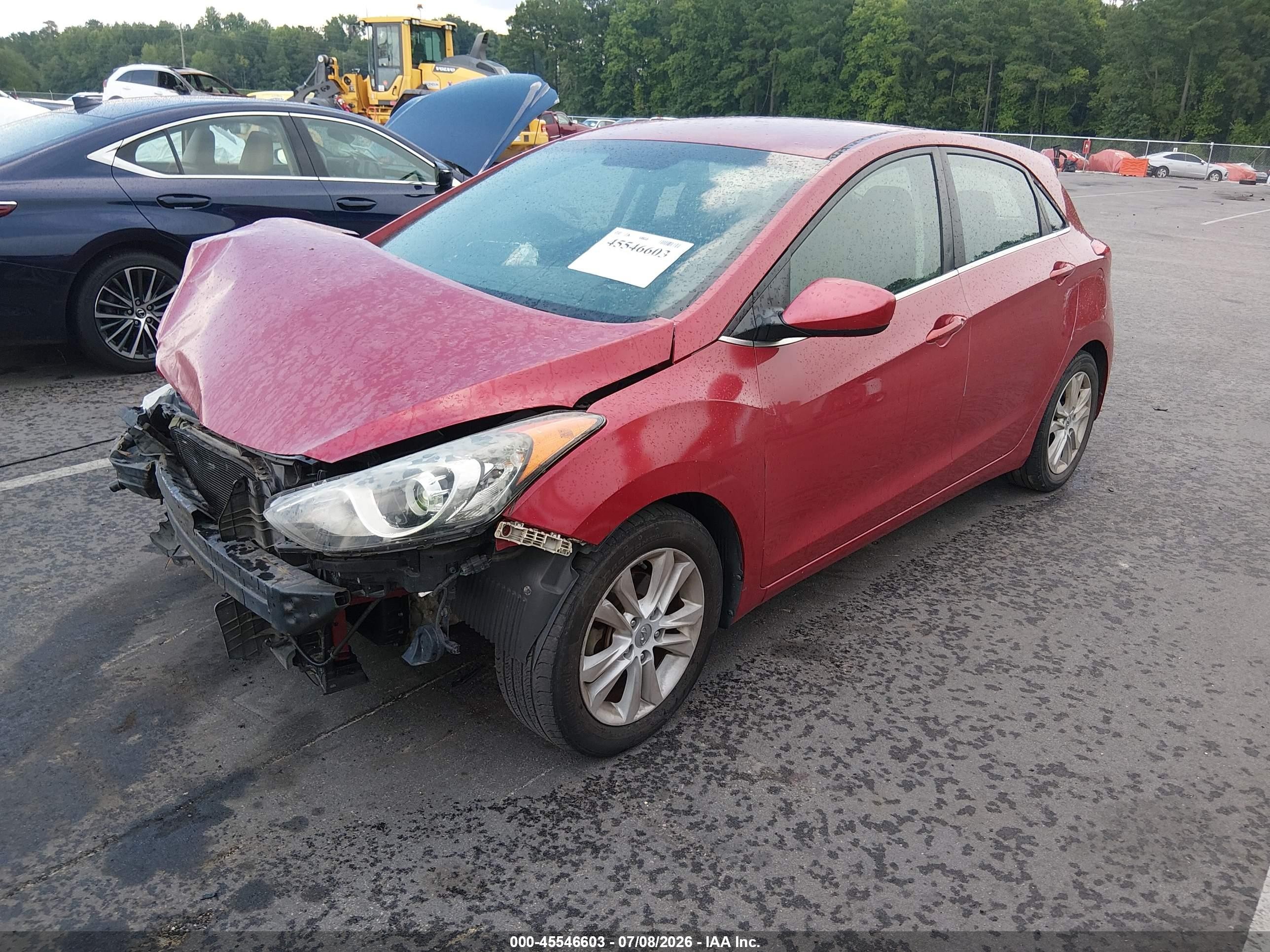 2014 Hyundai Elantra Gt   Red vin: KMHD35LH0EU181135