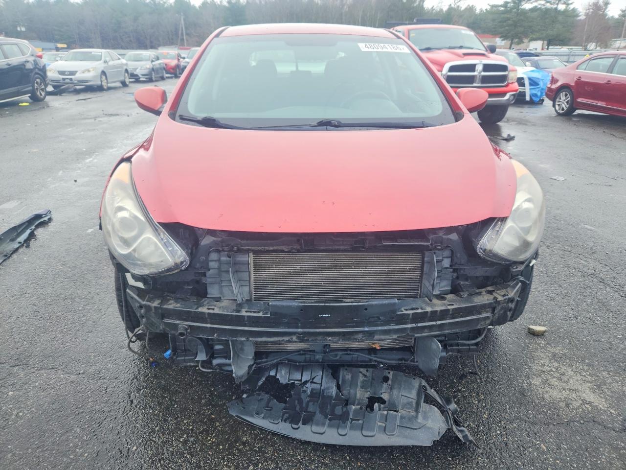 2014 Hyundai Elantra Gt Base Red vin: KMHD35LH0EU210133
