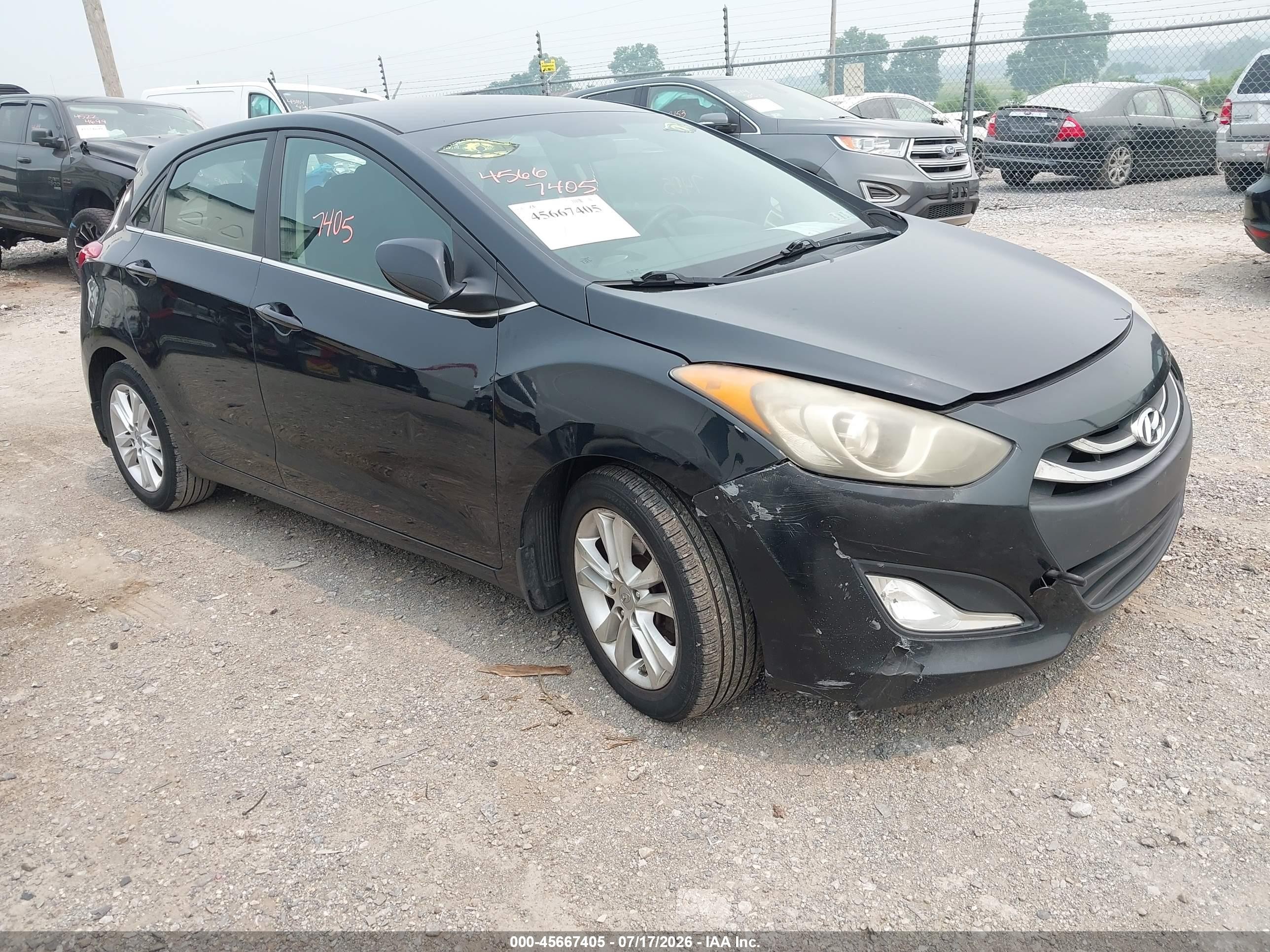 2014 Hyundai Elantra Gt   Black vin: KMHD35LH0EU211072
