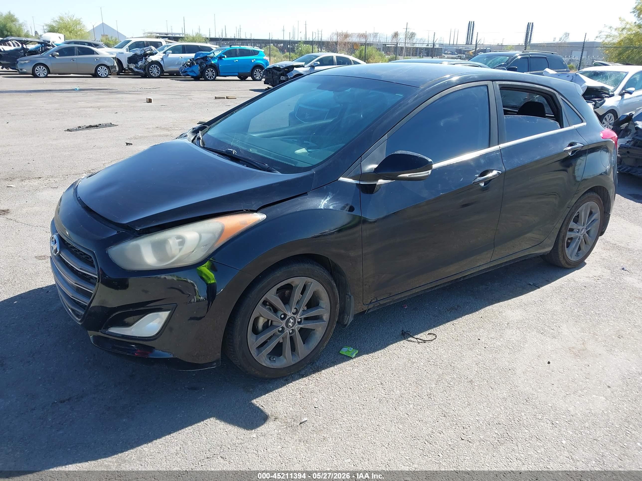 2016 Hyundai Elantra Gt   Black vin: KMHD35LH0GU263904