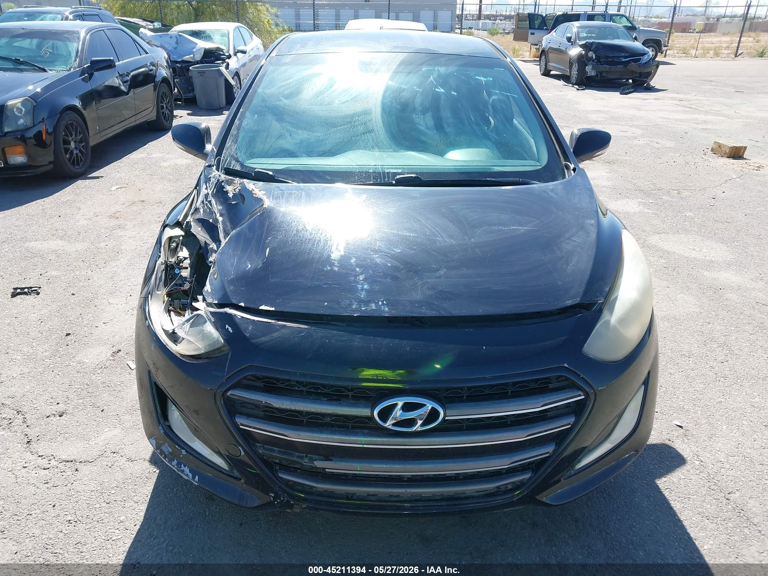 2016 Hyundai Elantra Gt   Black vin: KMHD35LH0GU263904