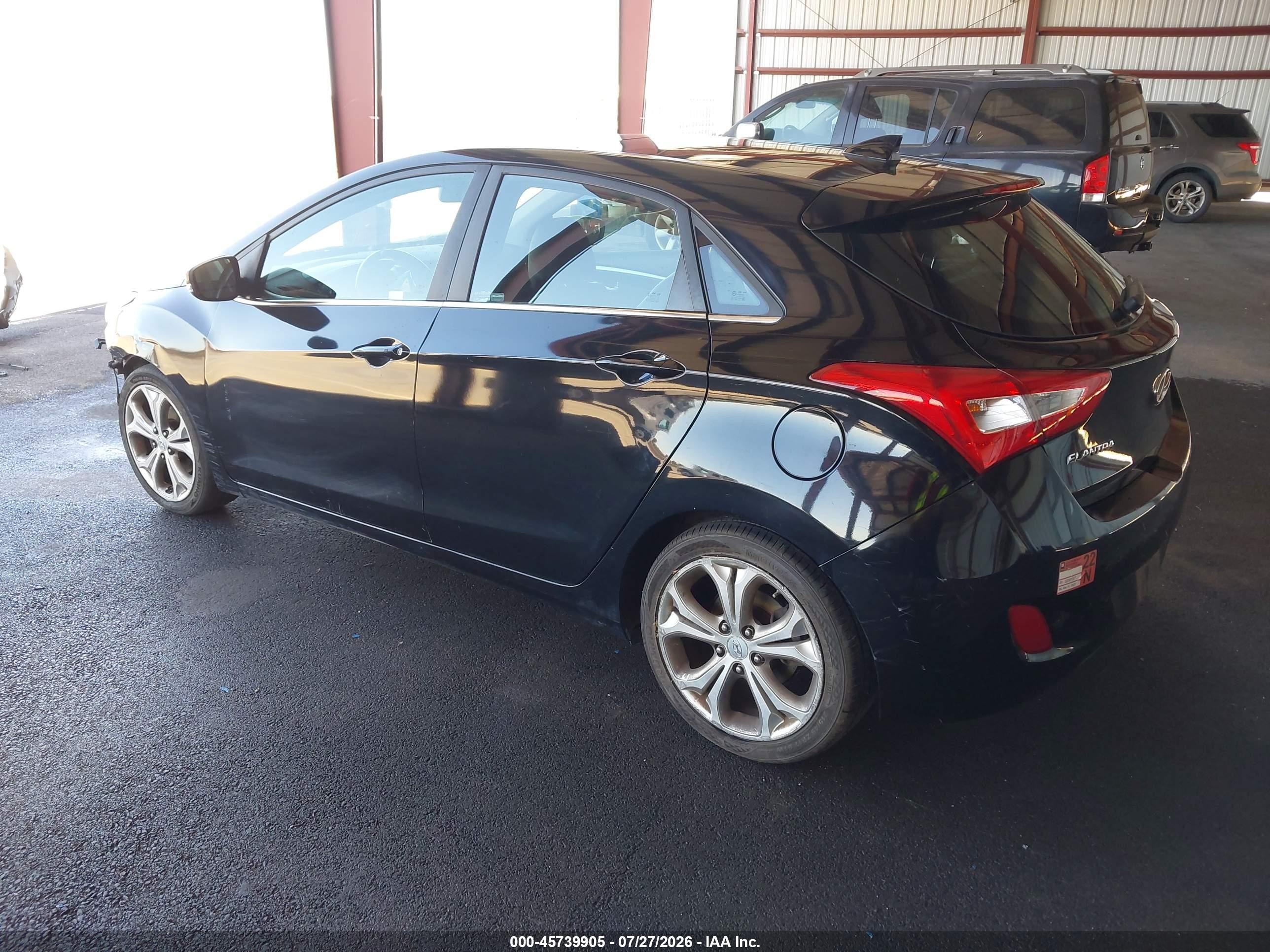 2014 Hyundai Elantra Gt   Черный vin: KMHD35LH1EU160570