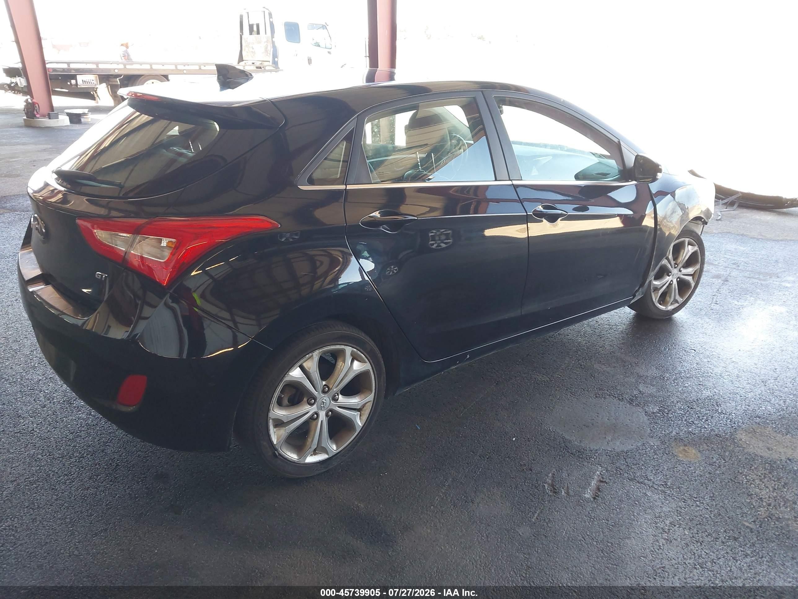 2014 Hyundai Elantra Gt   Черный vin: KMHD35LH1EU160570