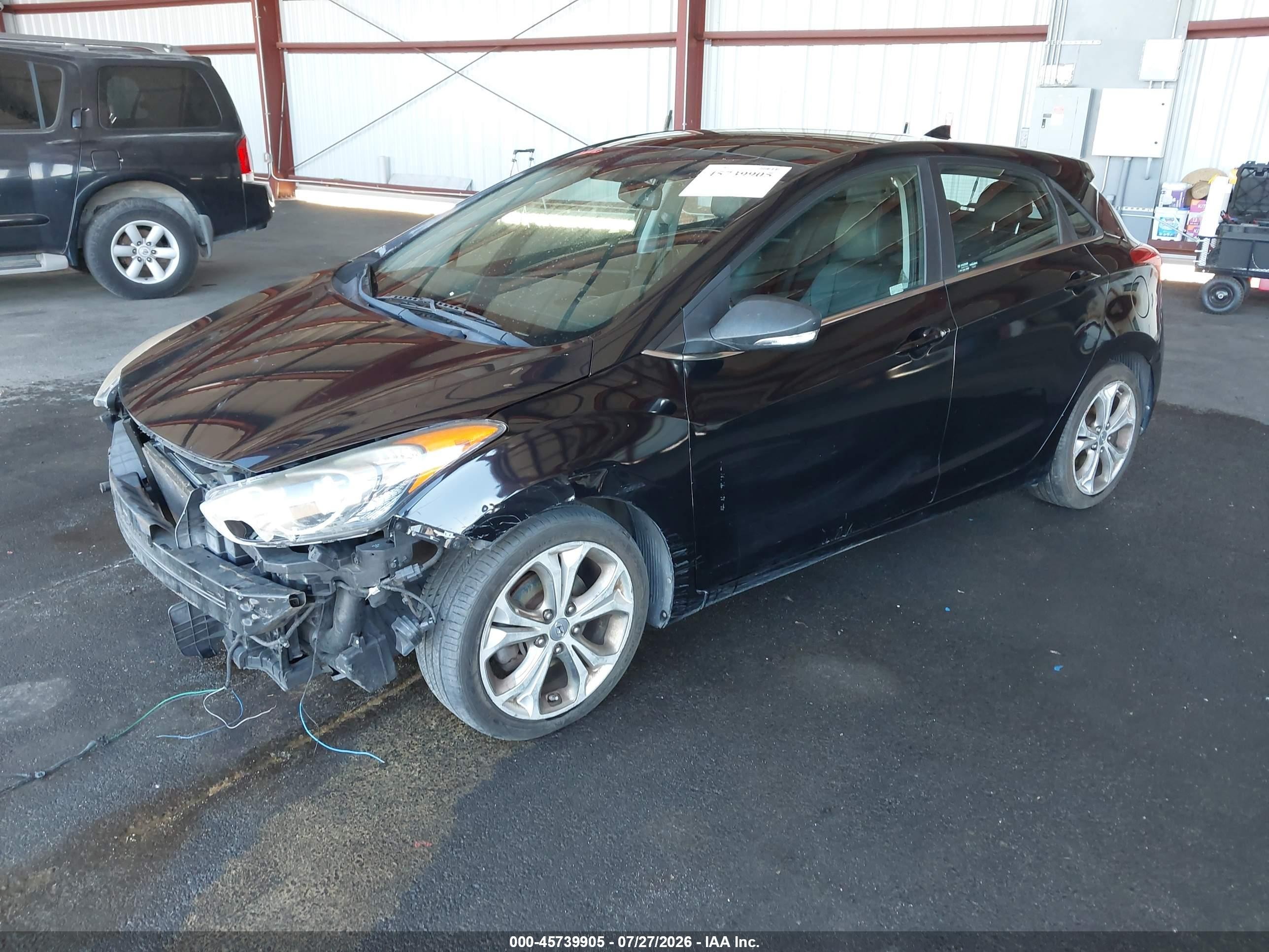 2014 Hyundai Elantra Gt   Черный vin: KMHD35LH1EU160570