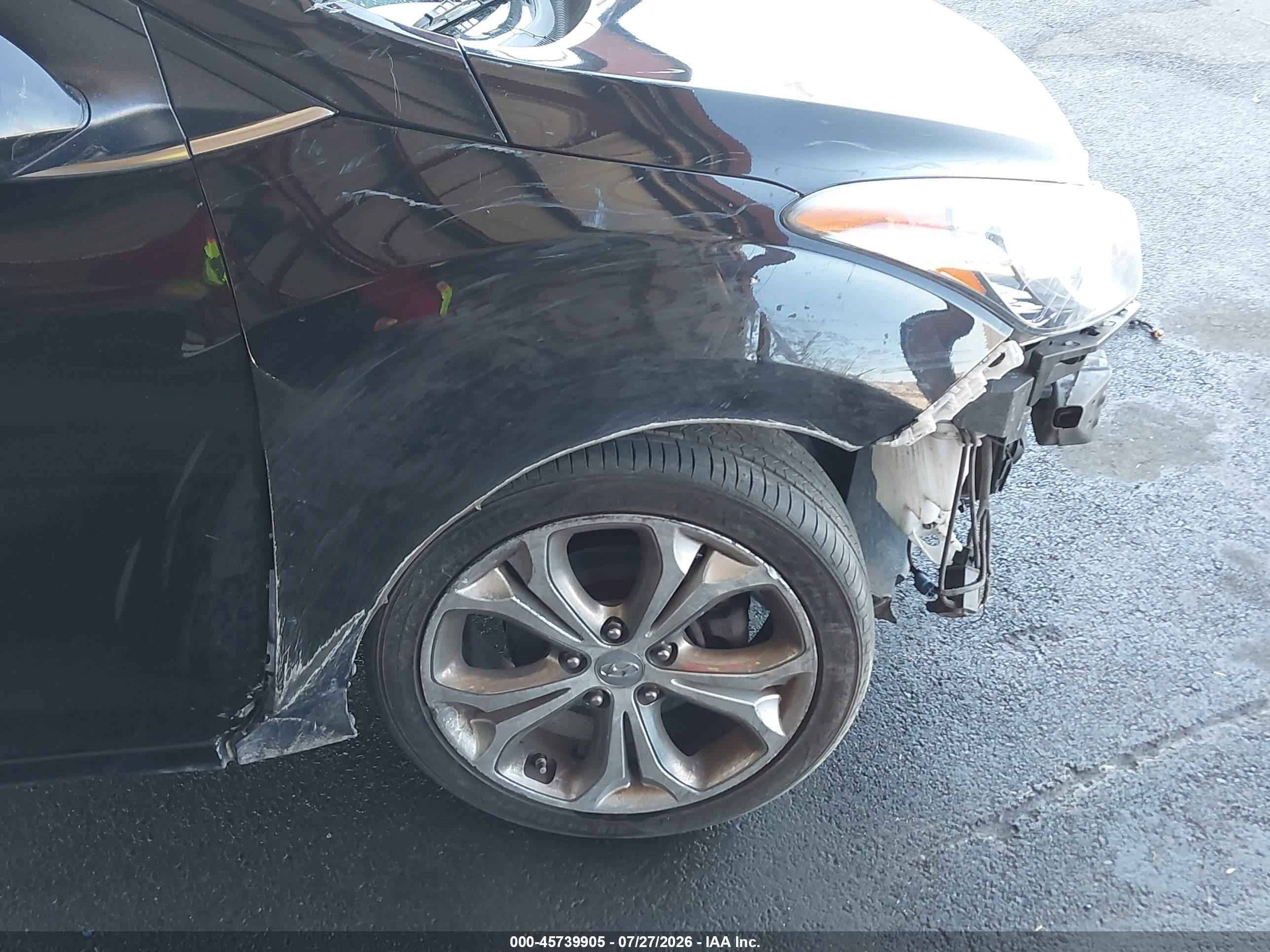 2014 Hyundai Elantra Gt   Черный vin: KMHD35LH1EU160570