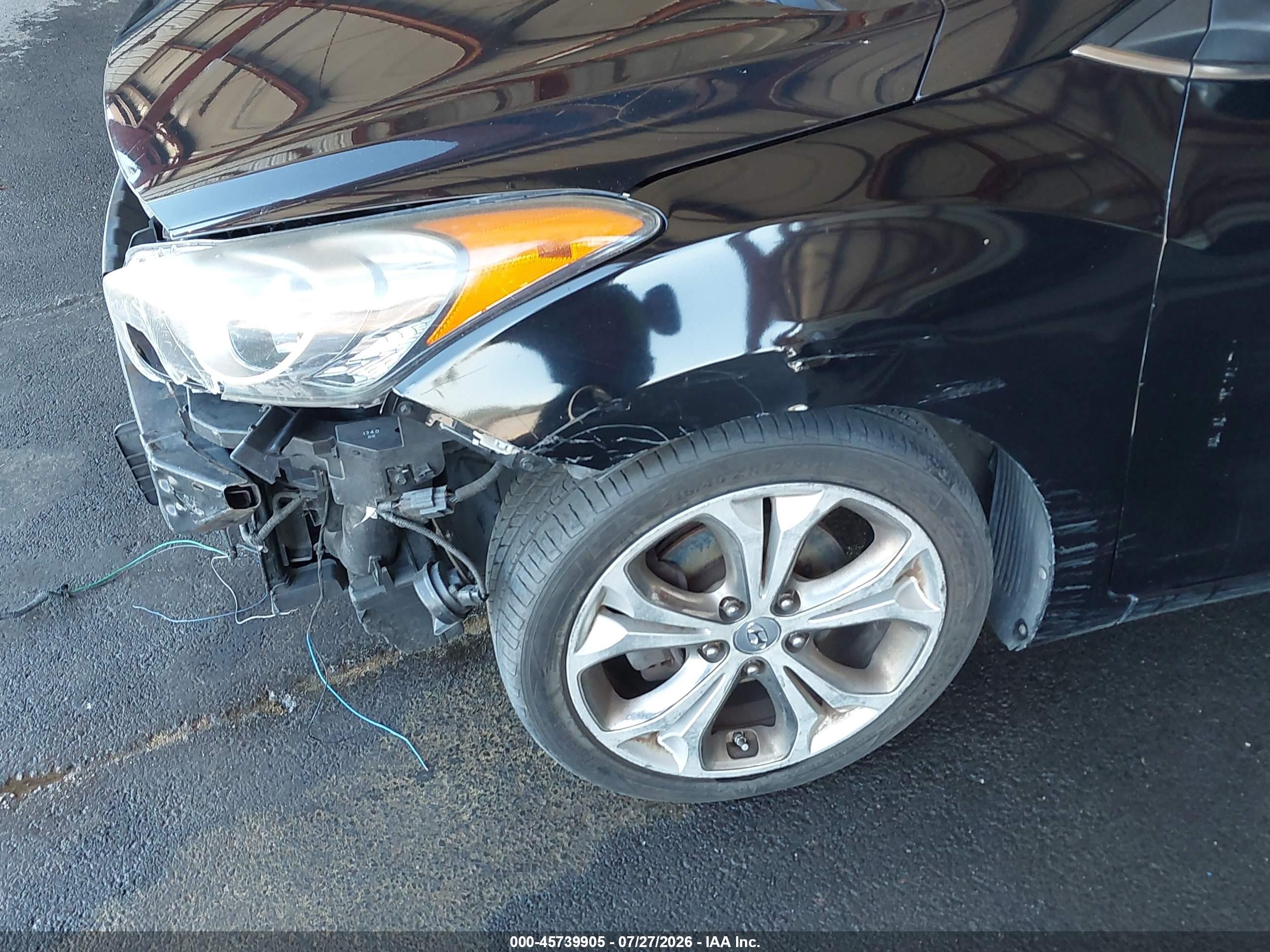 2014 Hyundai Elantra Gt   Черный vin: KMHD35LH1EU160570