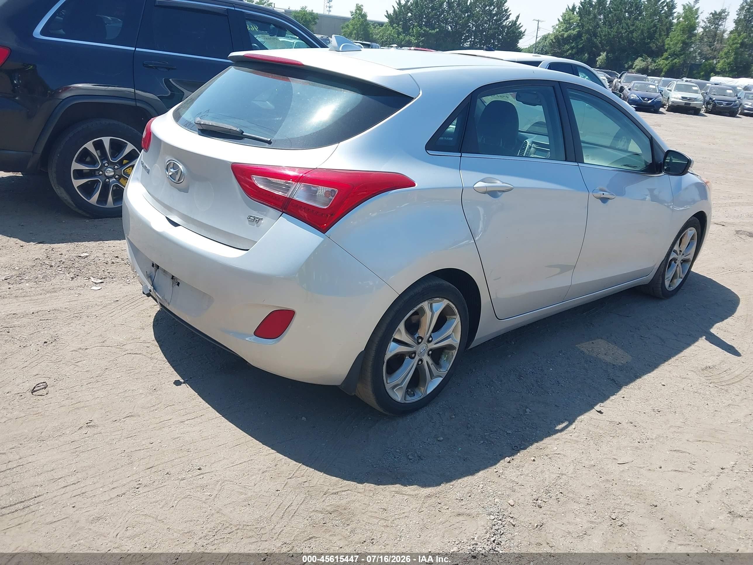 2014 Hyundai Elantra Gt   Серебряный vin: KMHD35LH1EU160715