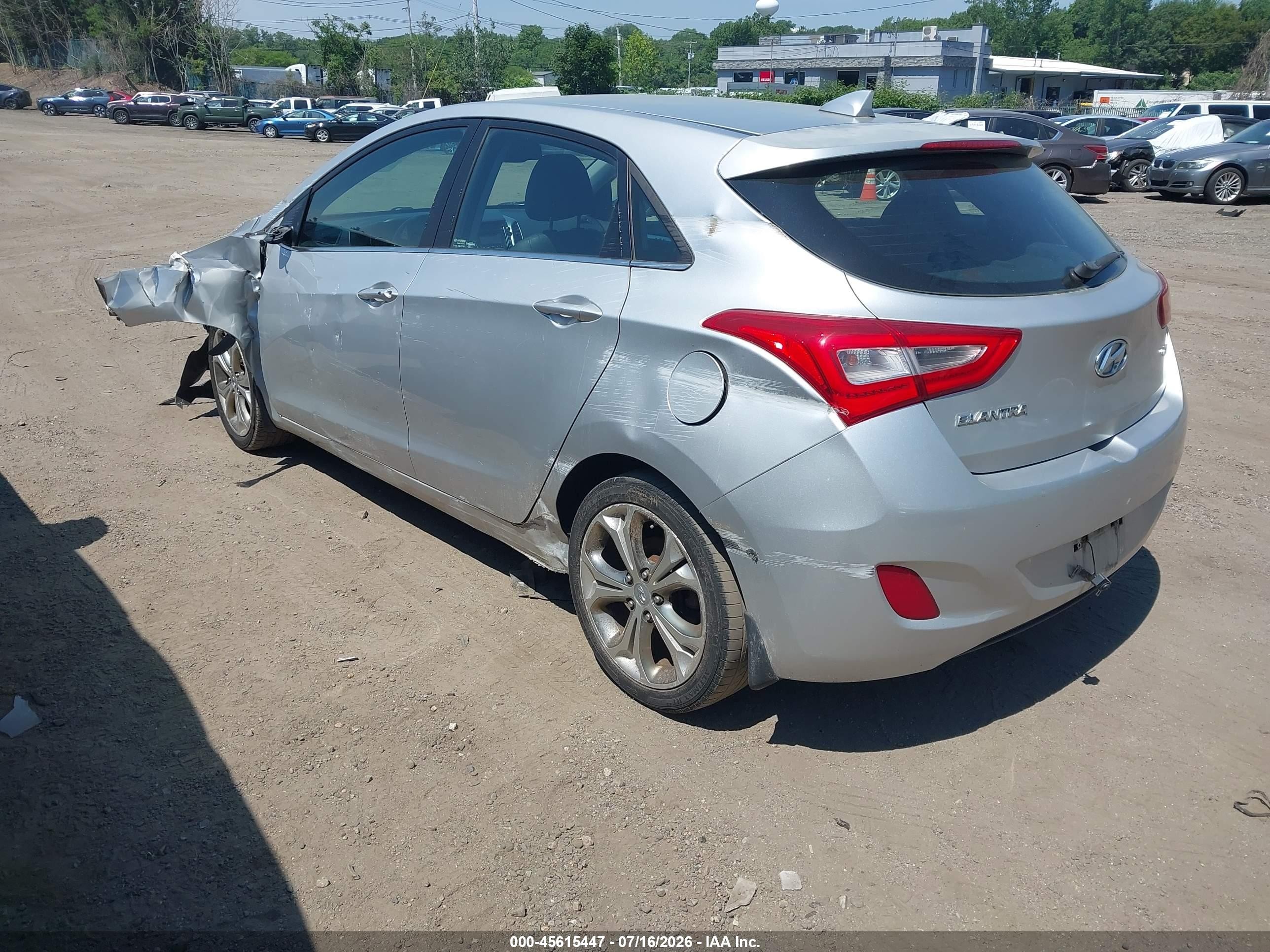 2014 Hyundai Elantra Gt   Серебряный vin: KMHD35LH1EU160715