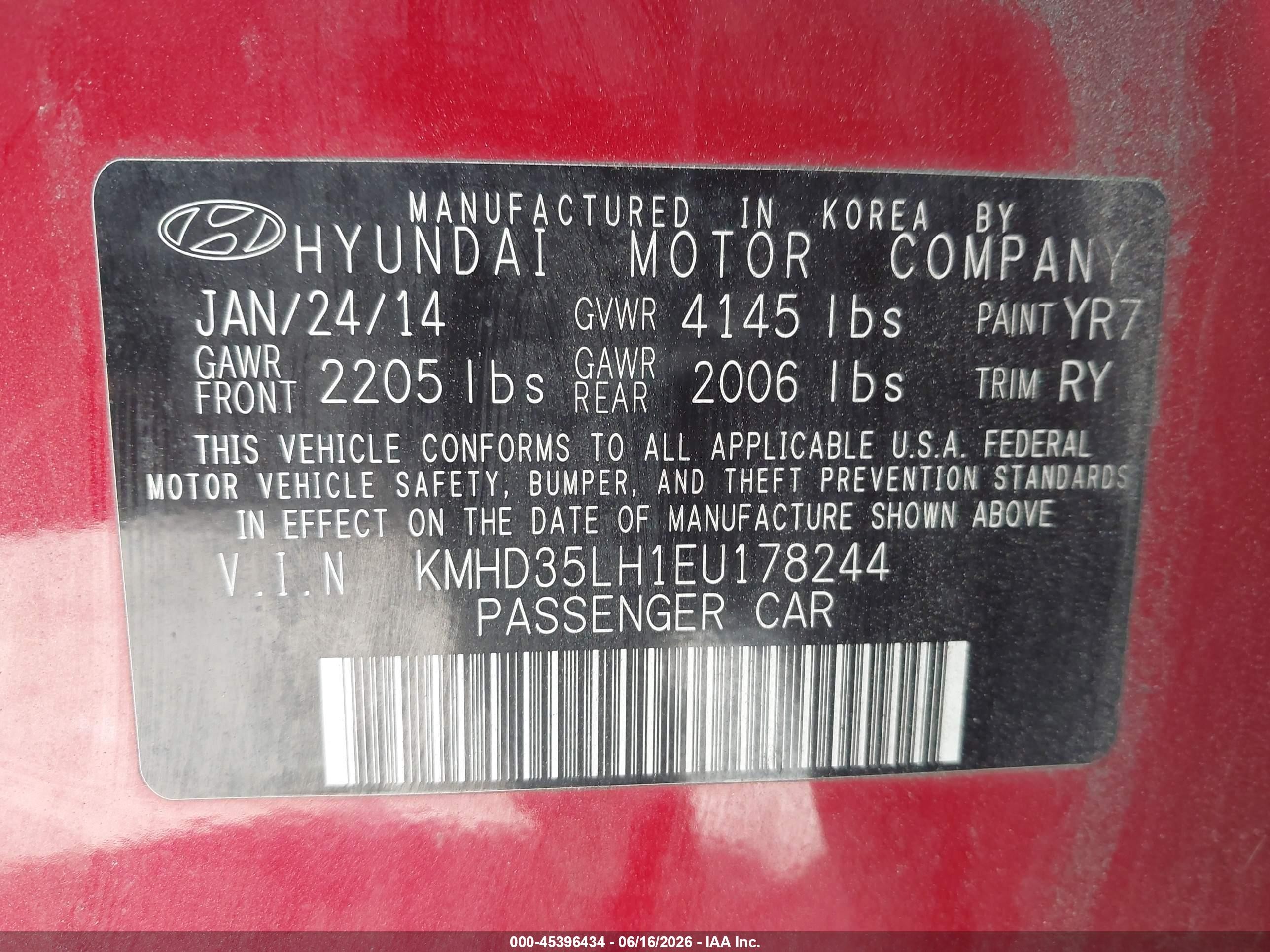 2014 Hyundai Elantra Gt   Красный vin: KMHD35LH1EU178244
