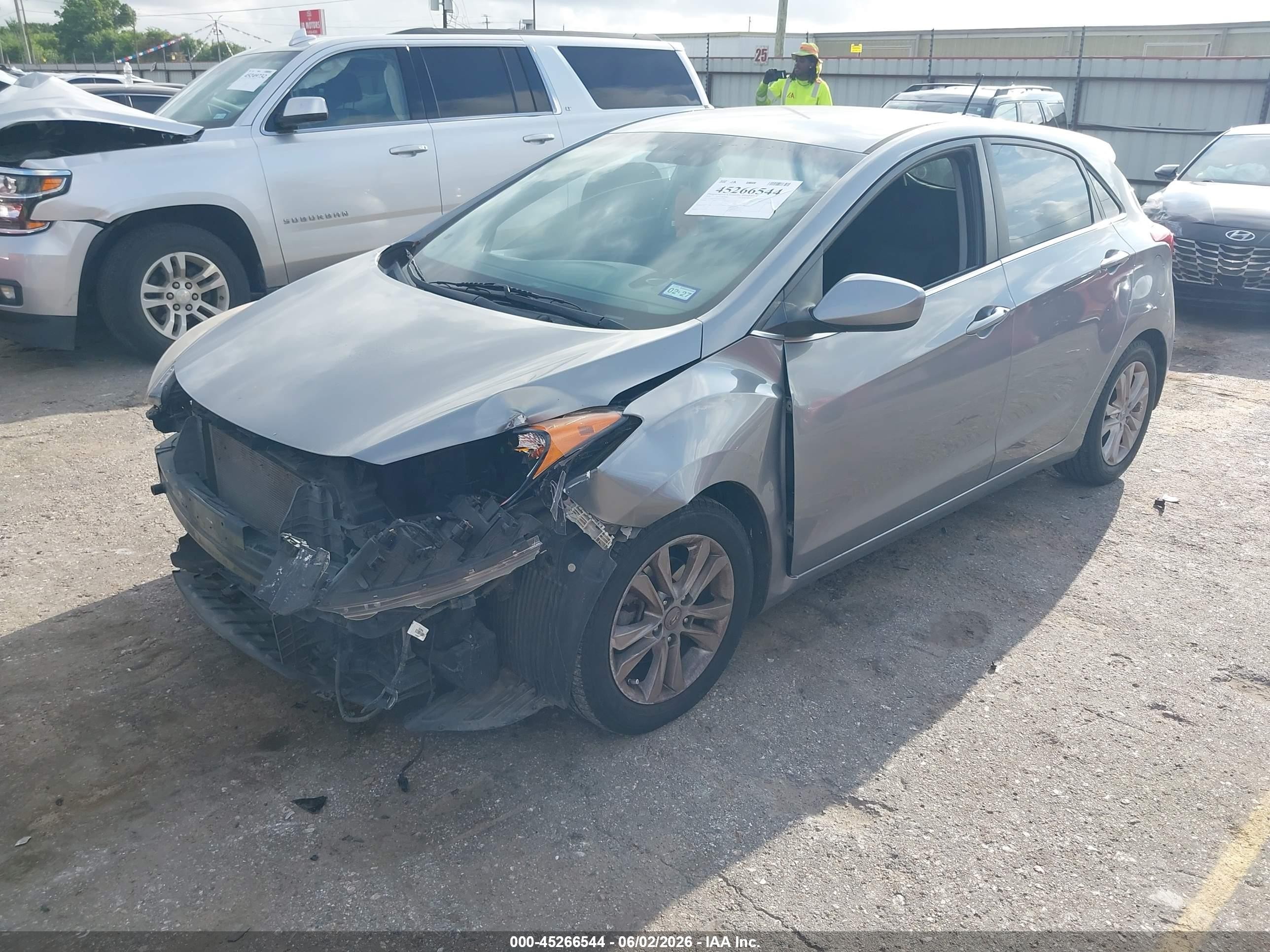 2014 Hyundai Elantra Gt   Gray vin: KMHD35LH1EU179961