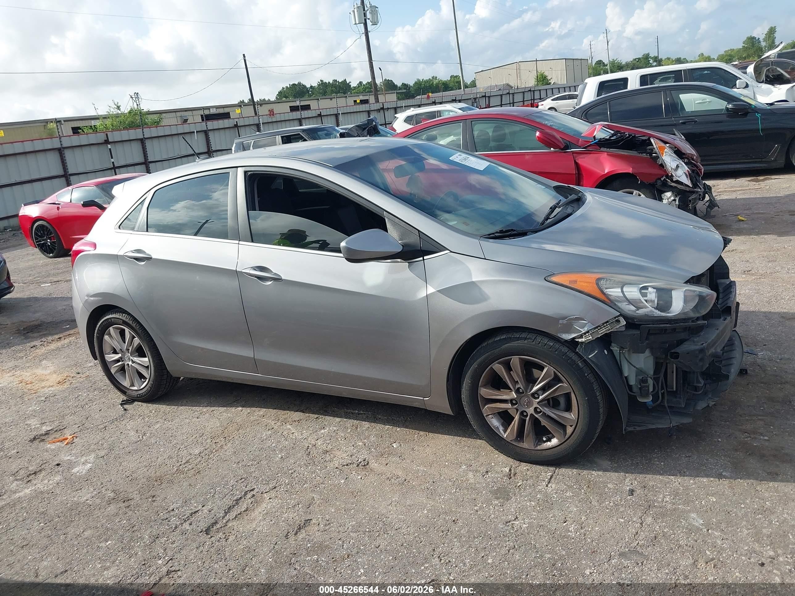 2014 Hyundai Elantra Gt   Gray vin: KMHD35LH1EU179961