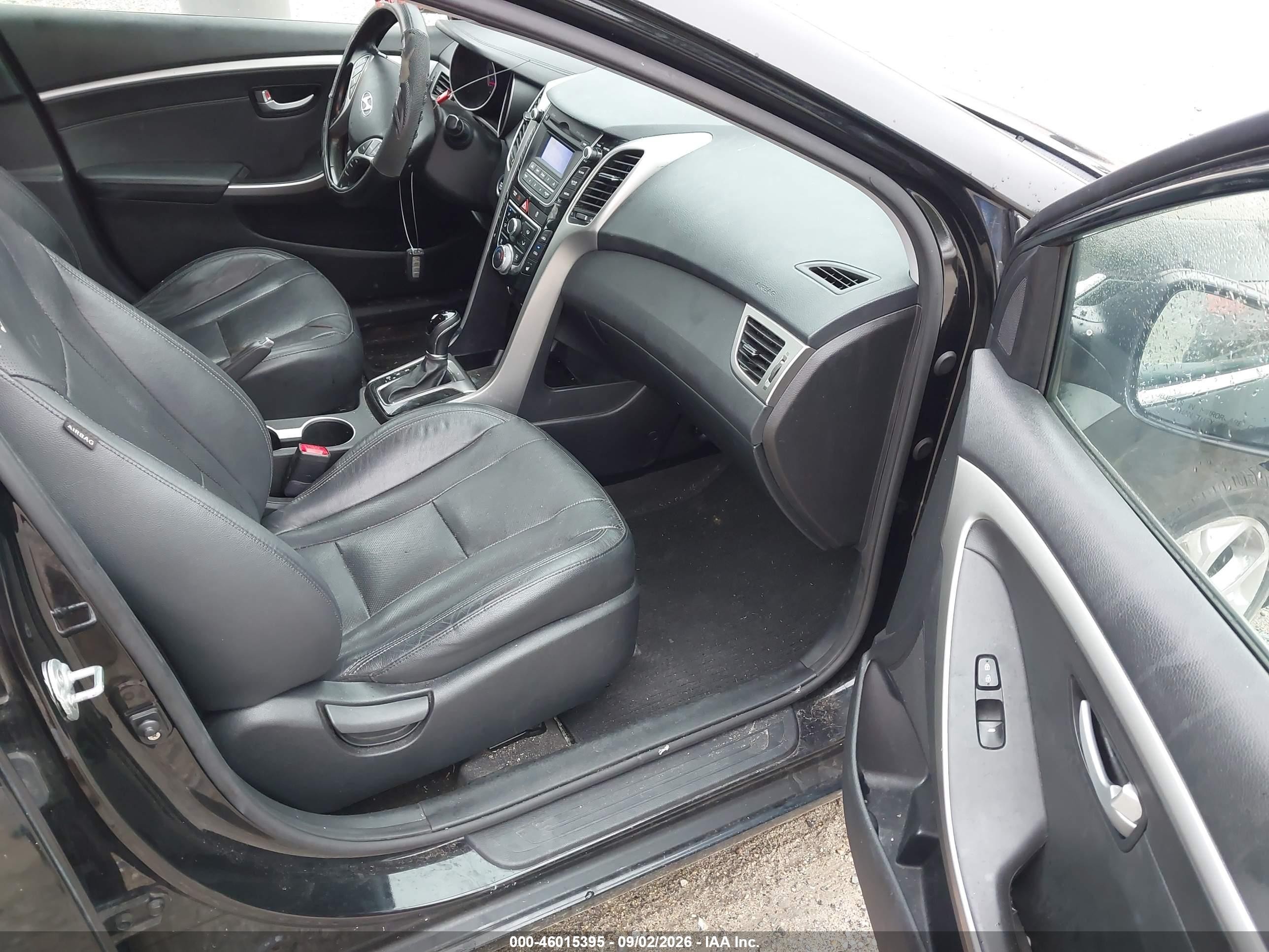 2014 Hyundai Elantra Gt   Черный vin: KMHD35LH1EU196131