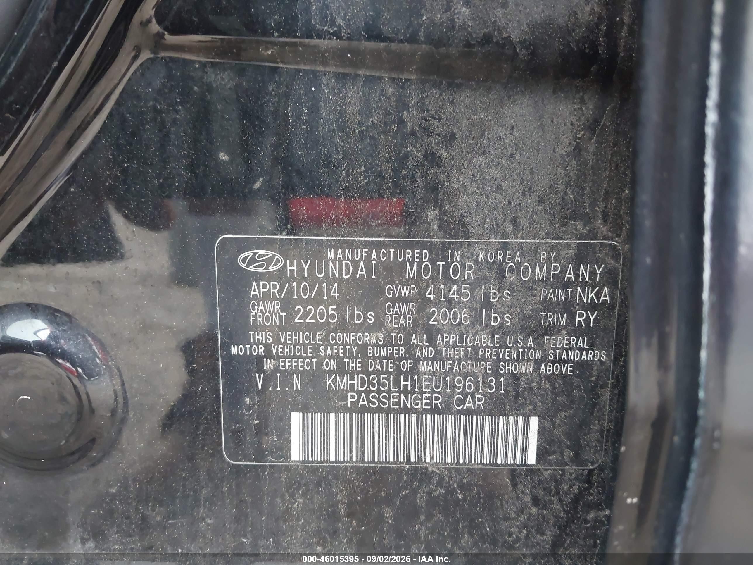2014 Hyundai Elantra Gt   Черный vin: KMHD35LH1EU196131