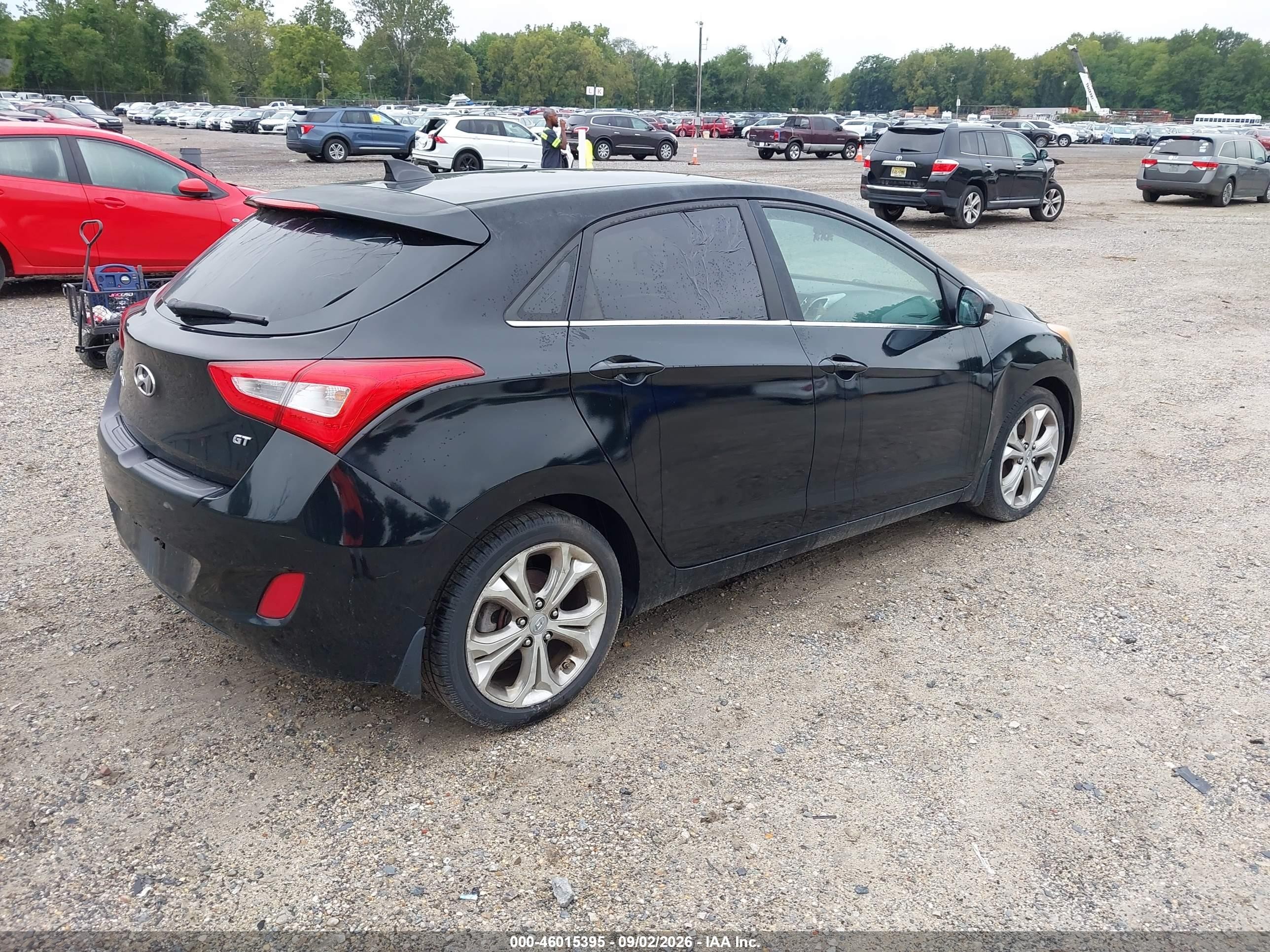2014 Hyundai Elantra Gt   Черный vin: KMHD35LH1EU196131