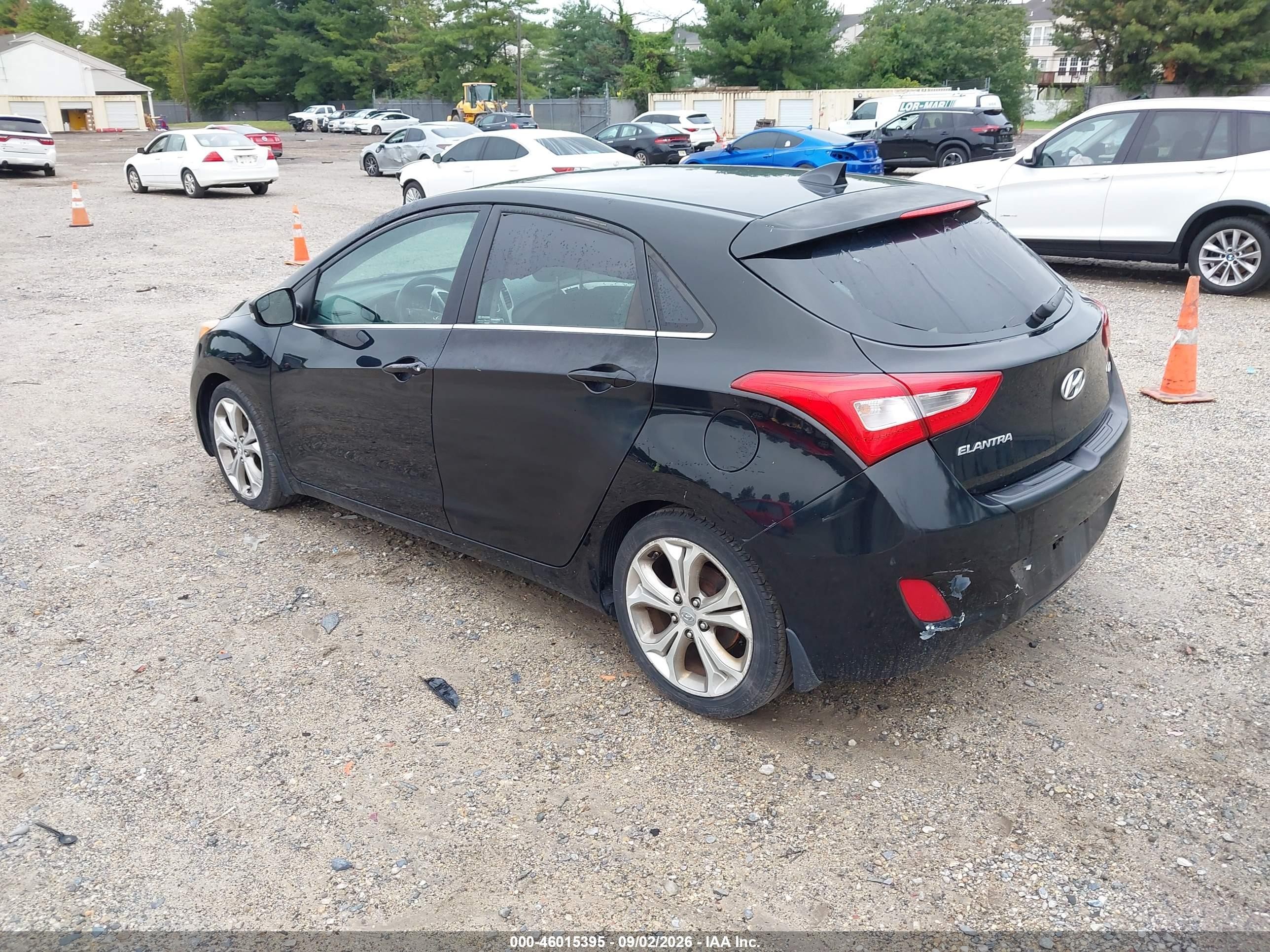 2014 Hyundai Elantra Gt   Черный vin: KMHD35LH1EU196131