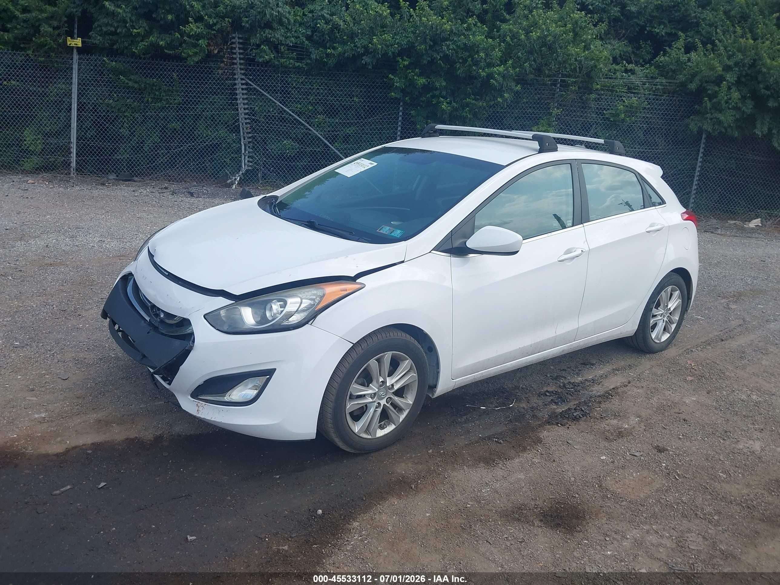 2014 Hyundai Elantra Gt   Белый vin: KMHD35LH1EU215101