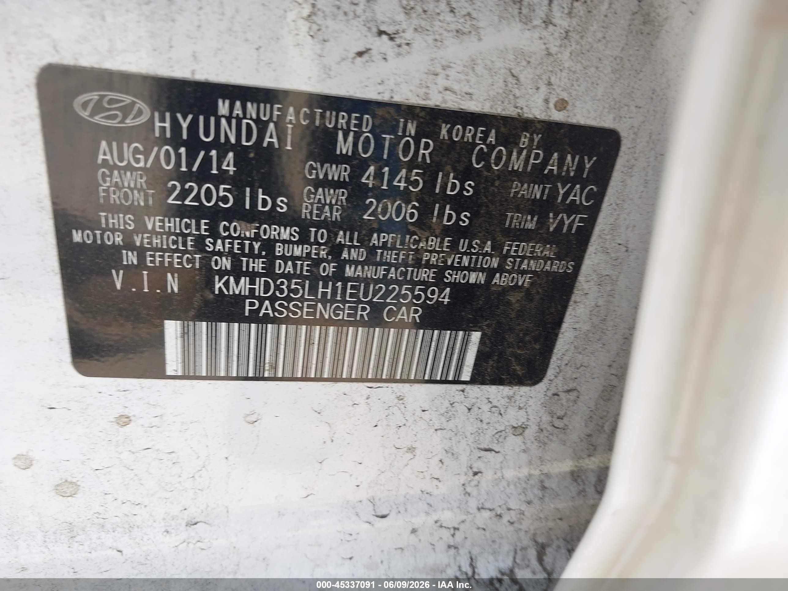 2014 Hyundai Elantra Gt   Белый vin: KMHD35LH1EU225594