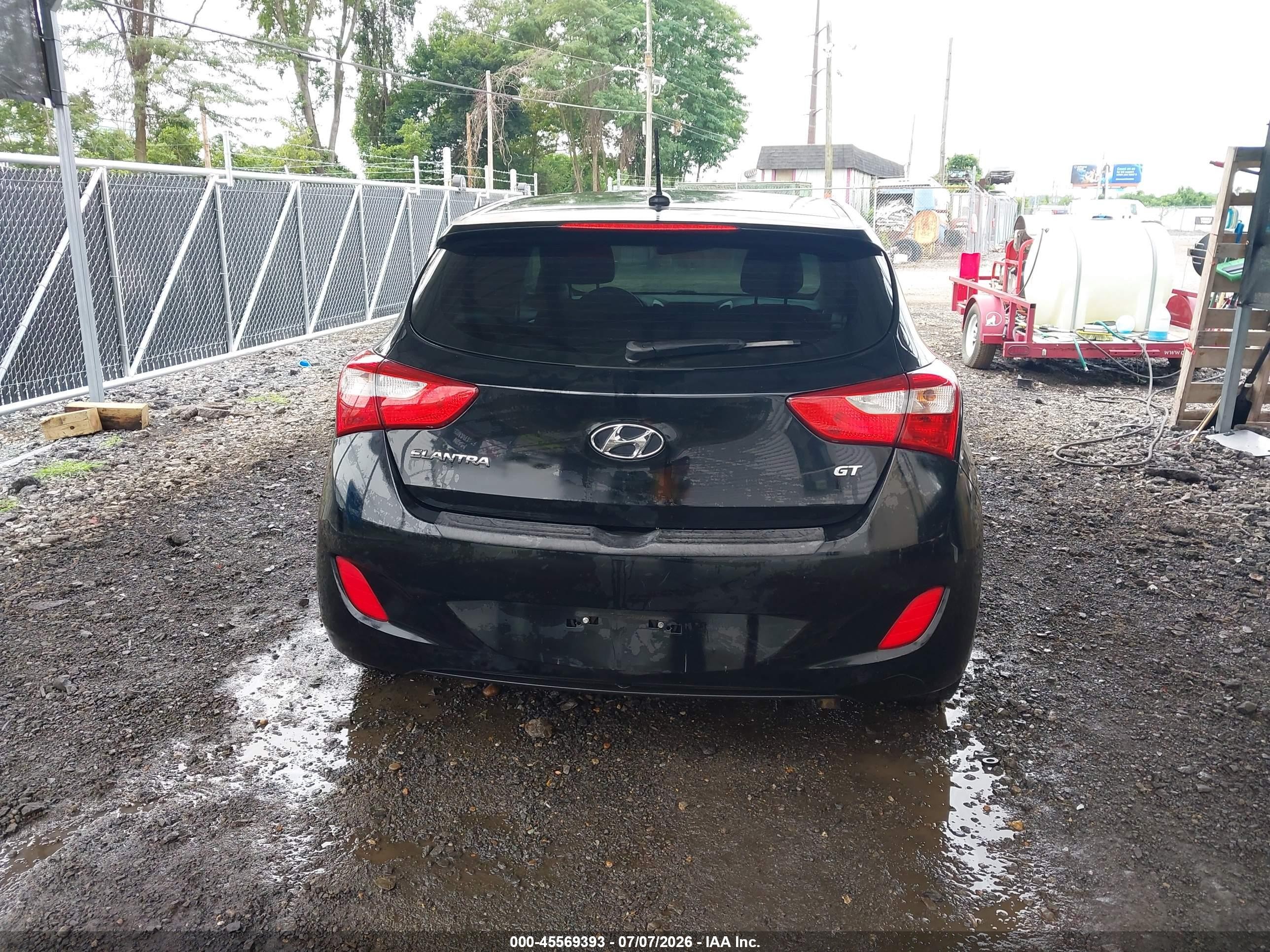 2014 Hyundai Elantra Gt   Black vin: KMHD35LH1EU233288