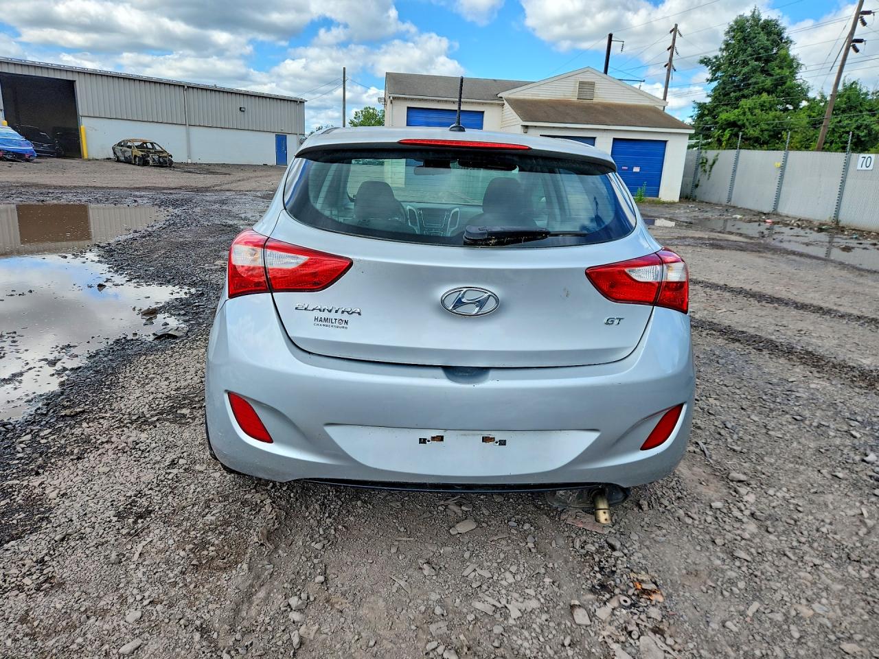 2014 Hyundai Elantra Gt Base Silver vin: KMHD35LH2EU170640