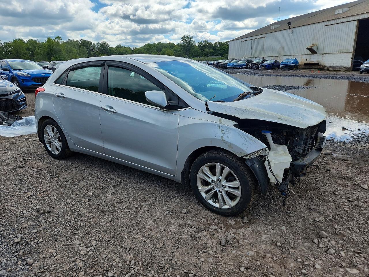 2014 Hyundai Elantra Gt Base Silver vin: KMHD35LH2EU170640