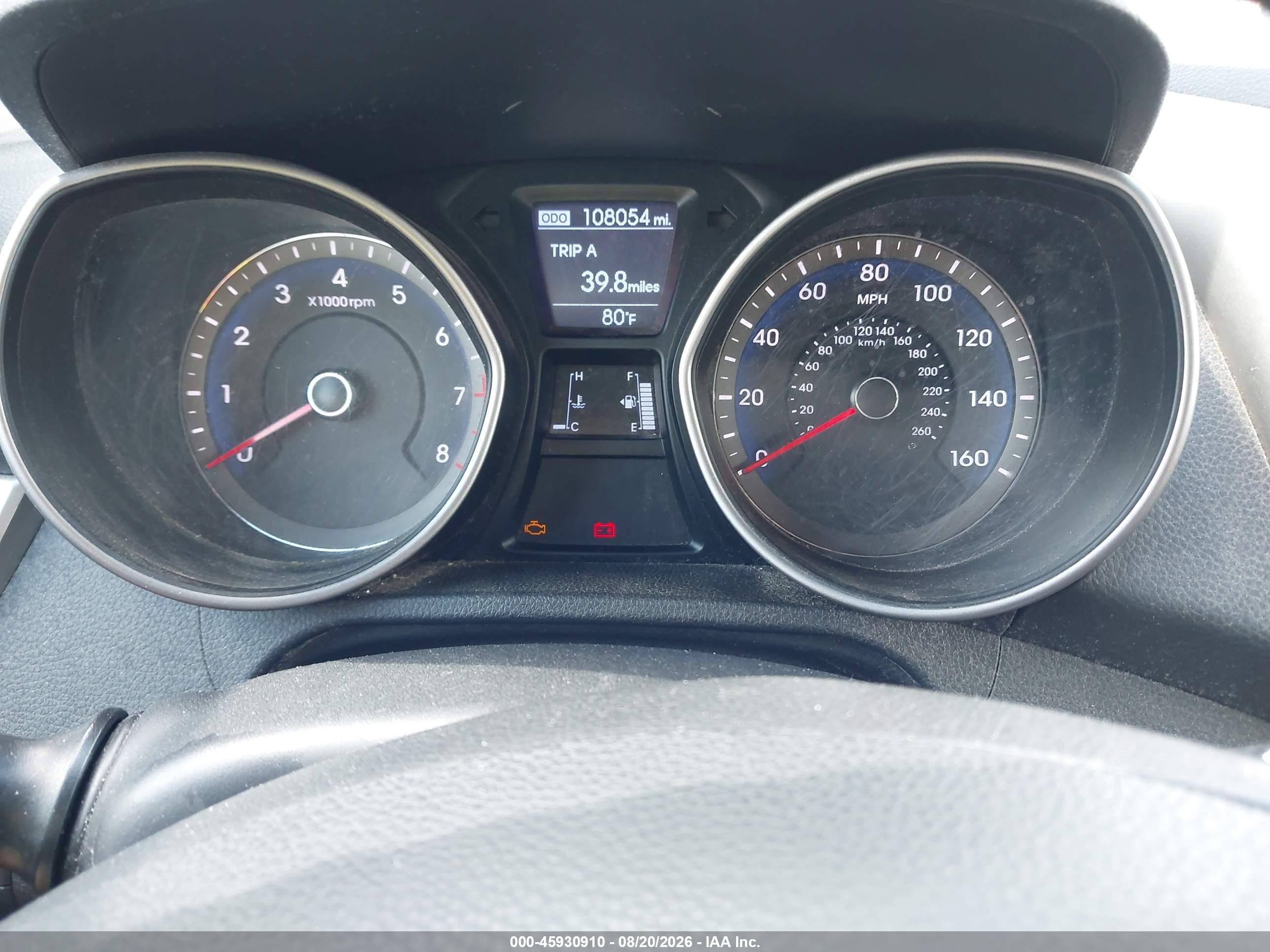 2014 Hyundai Elantra Gt   White vin: KMHD35LH2EU170914