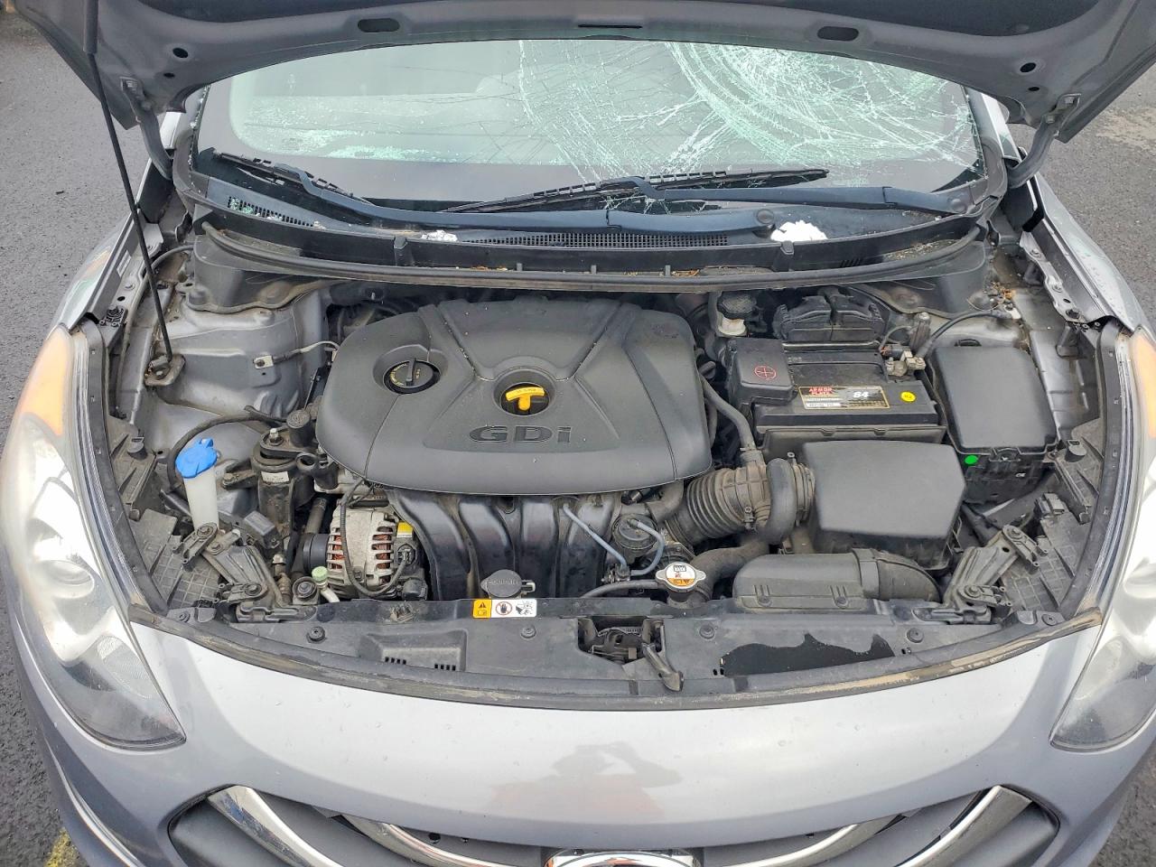 2014 Hyundai Elantra Gt Base Gray vin: KMHD35LH2EU173344