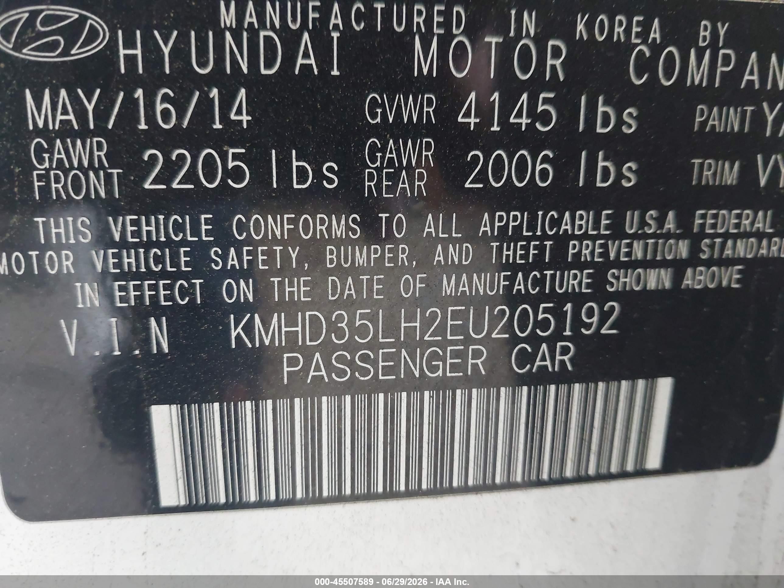 2014 Hyundai Elantra Gt   White vin: KMHD35LH2EU205192
