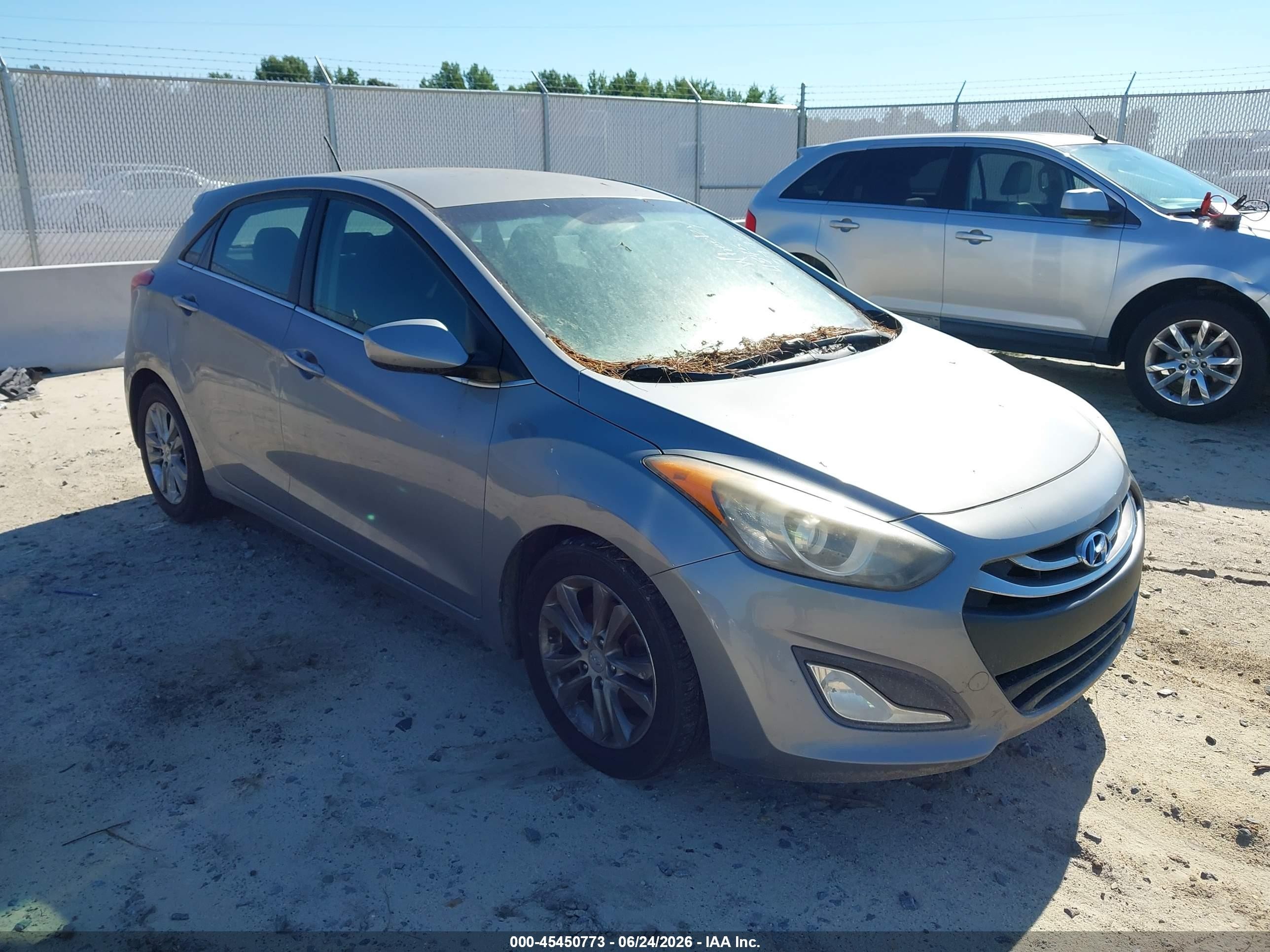 2014 Hyundai Elantra Gt   Gray vin: KMHD35LH3EU167018