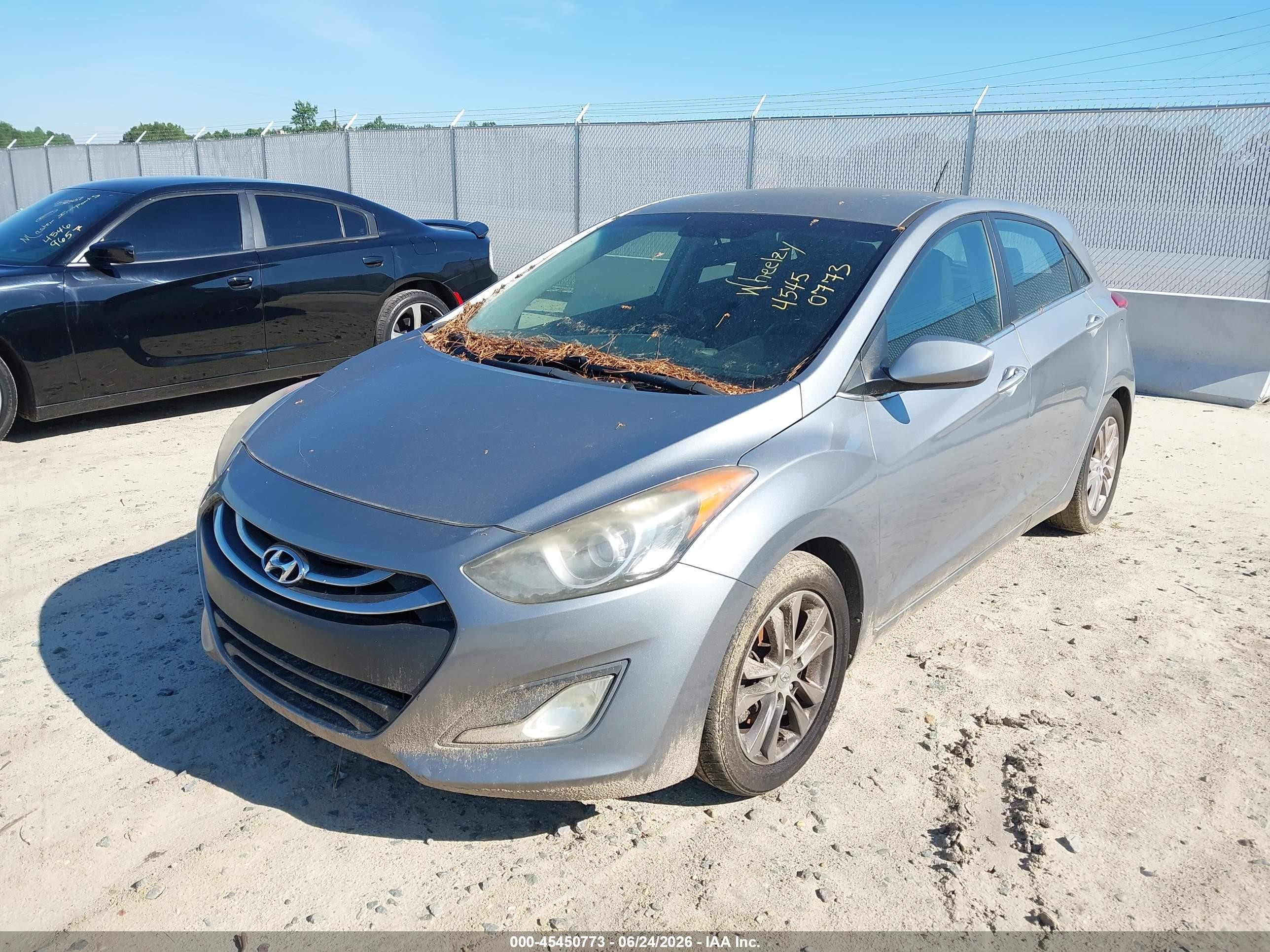 2014 Hyundai Elantra Gt   Gray vin: KMHD35LH3EU167018