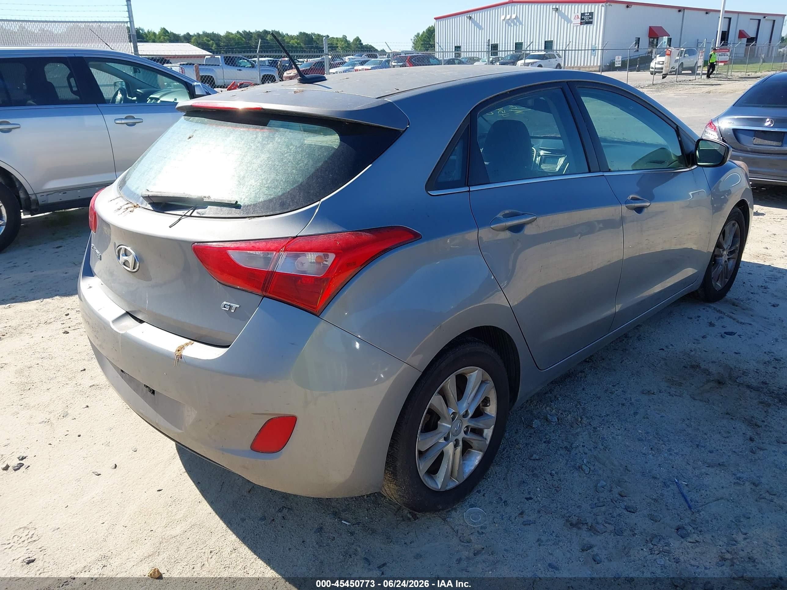 2014 Hyundai Elantra Gt   Gray vin: KMHD35LH3EU167018