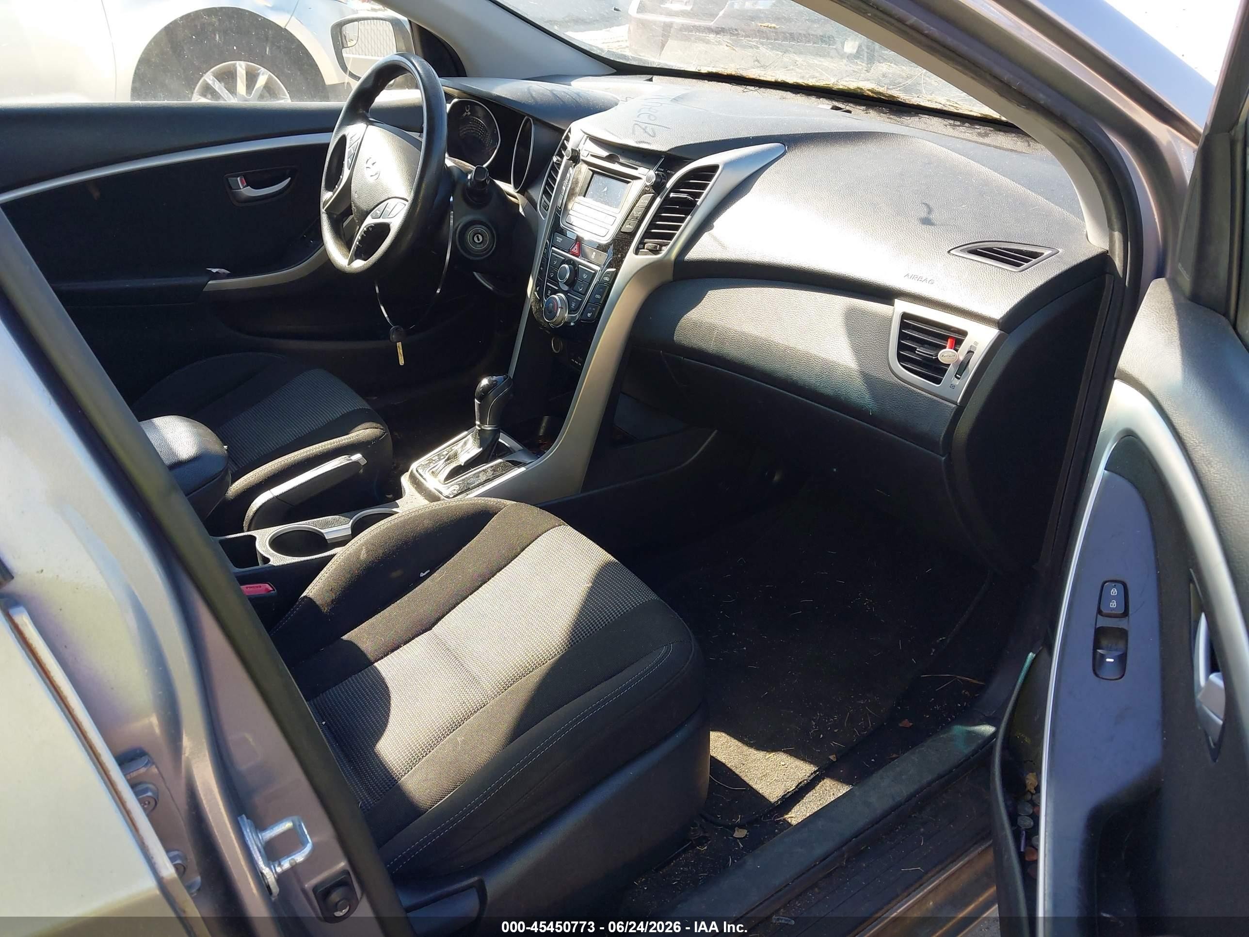 2014 Hyundai Elantra Gt   Gray vin: KMHD35LH3EU167018