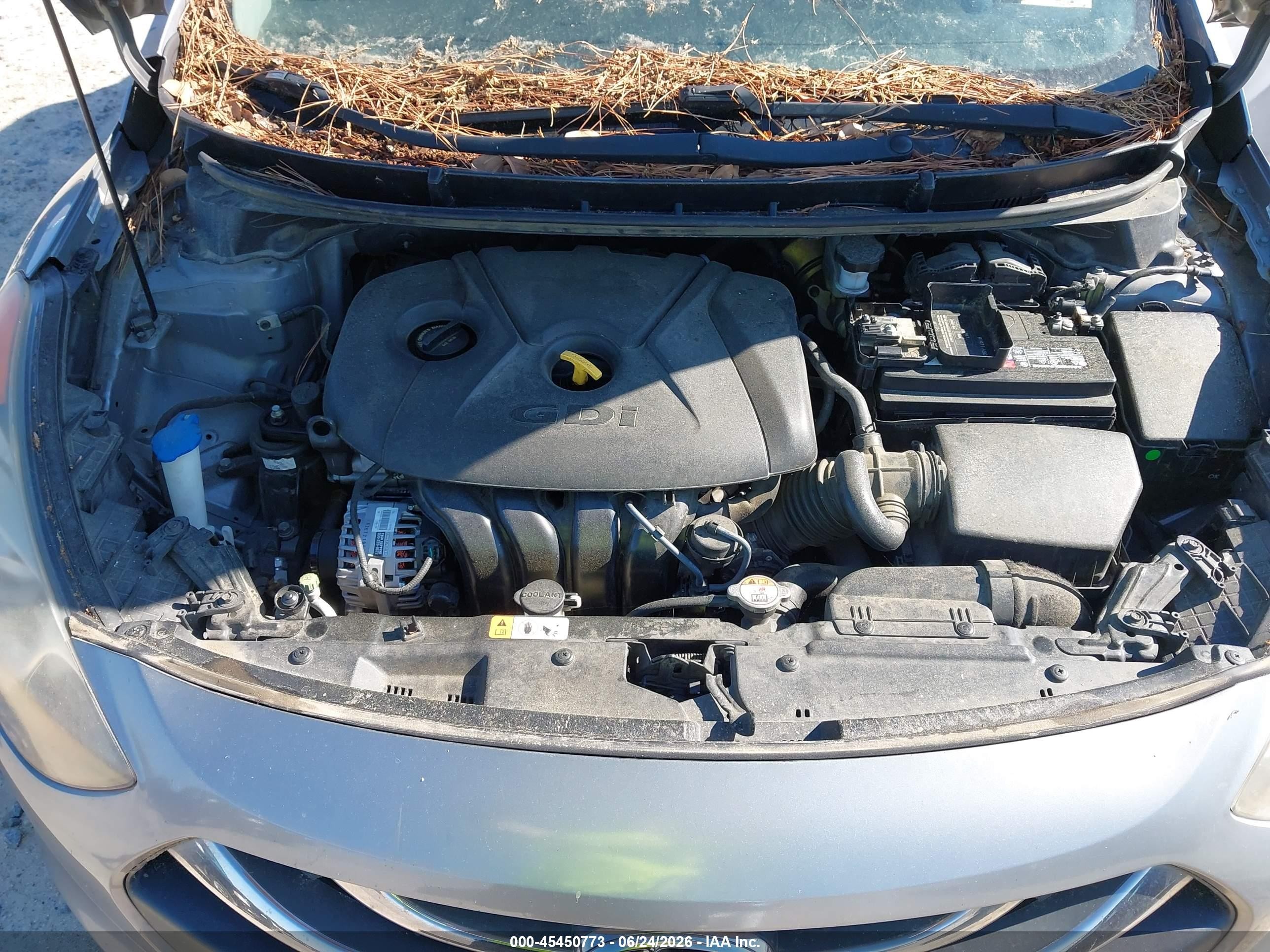 2014 Hyundai Elantra Gt   Gray vin: KMHD35LH3EU167018