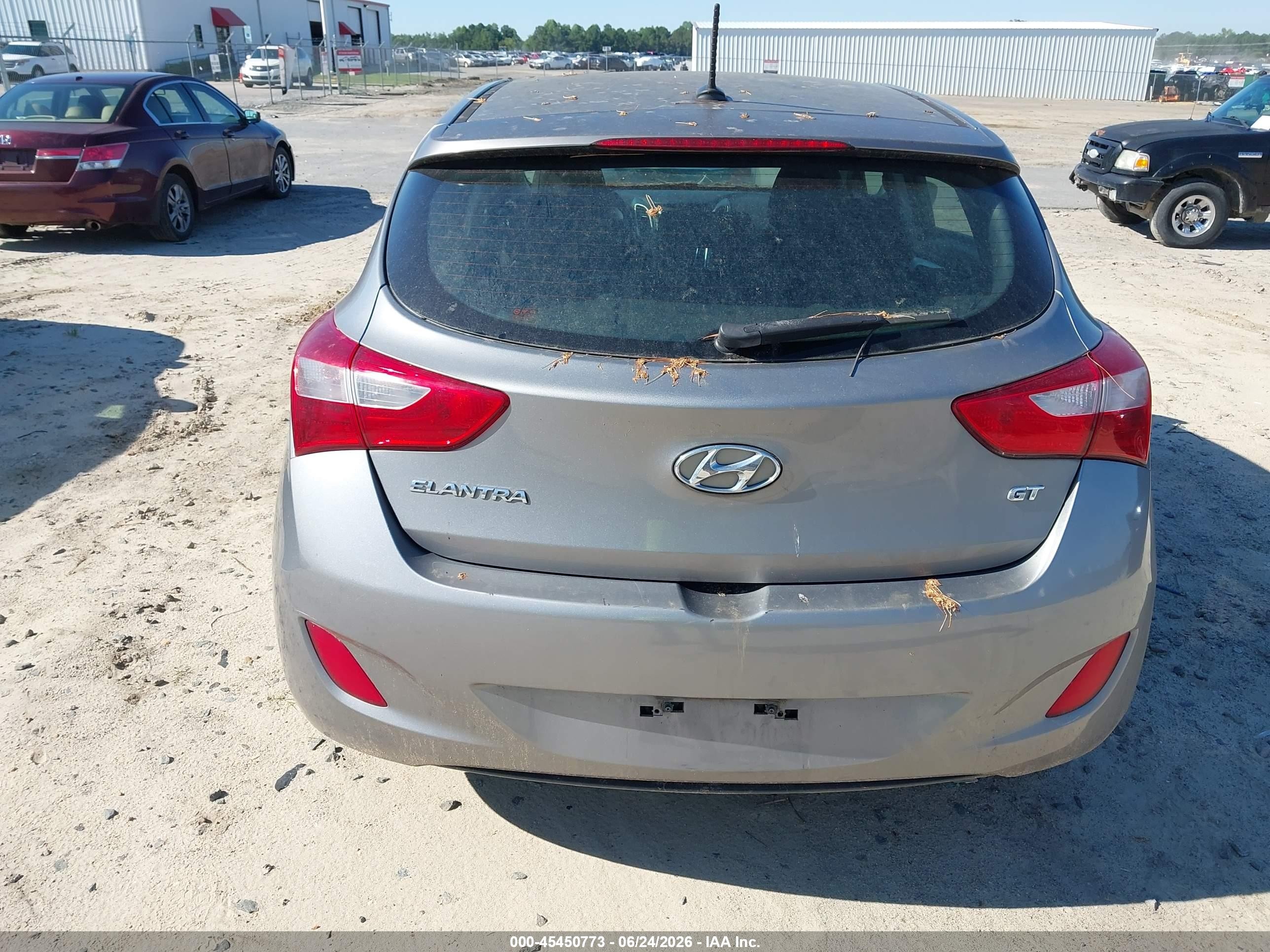 2014 Hyundai Elantra Gt   Gray vin: KMHD35LH3EU167018