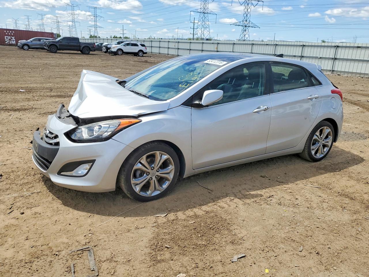 2014 Hyundai Elantra Gt Base Silver vin: KMHD35LH3EU184790