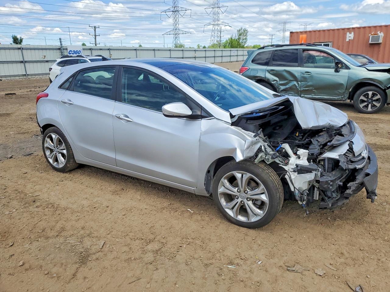 2014 Hyundai Elantra Gt Base Silver vin: KMHD35LH3EU184790