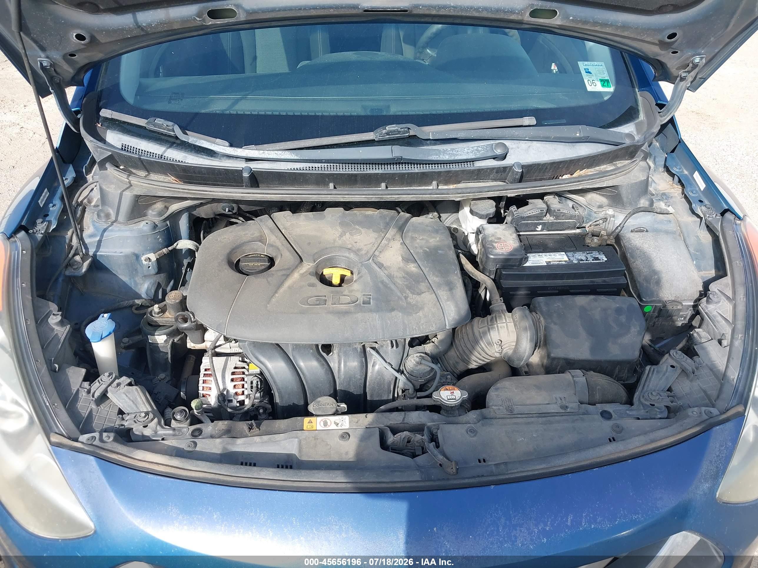 2014 Hyundai Elantra Gt   Blue vin: KMHD35LH3EU191870