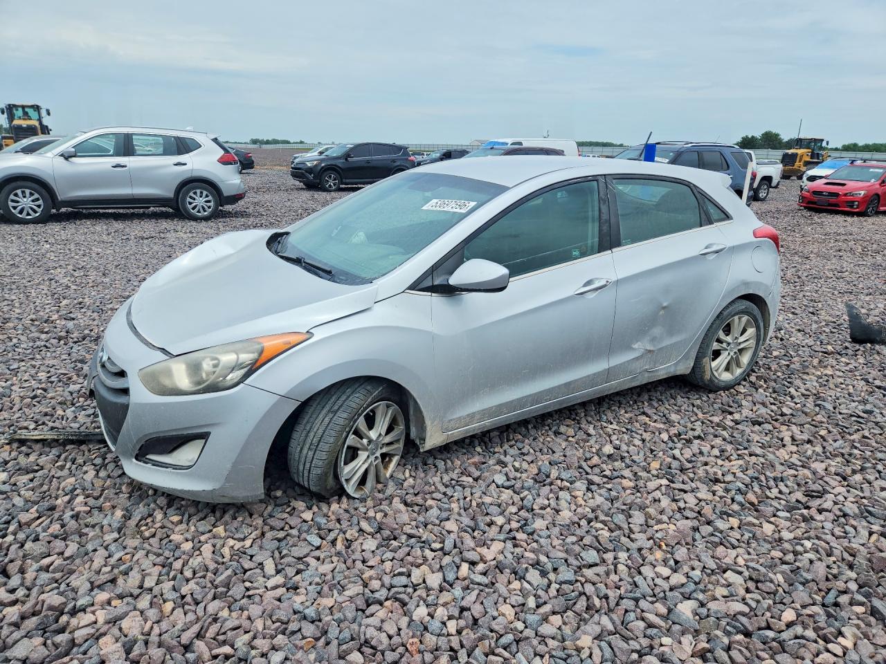 2014 Hyundai Elantra Gt Base Серебряный vin: KMHD35LH3EU195420