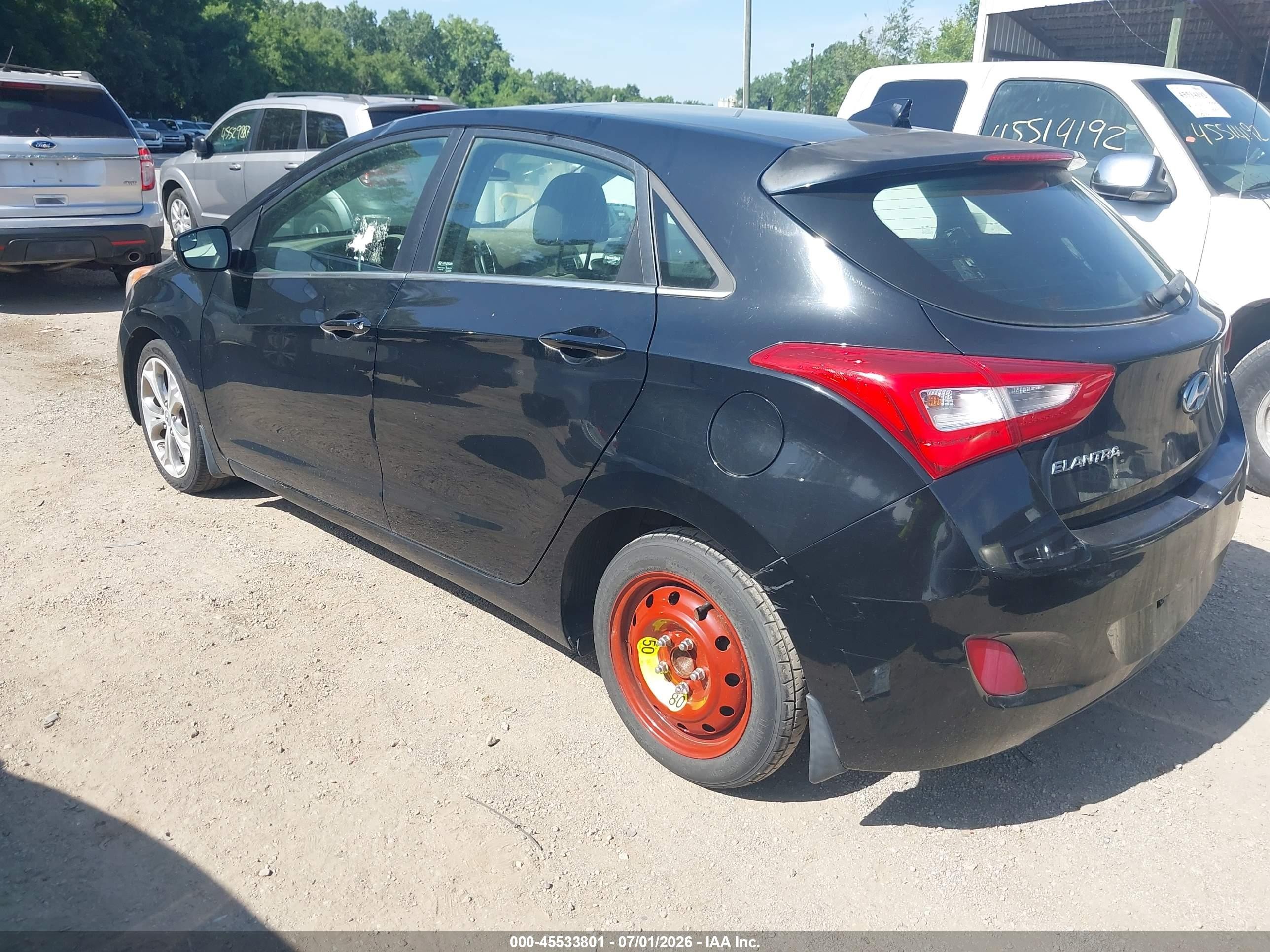 2014 Hyundai Elantra Gt   Black vin: KMHD35LH3EU201622