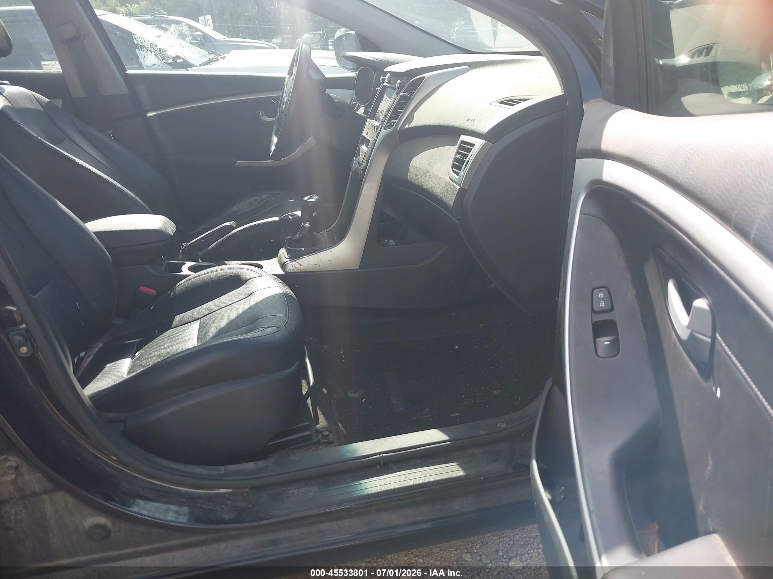 2014 Hyundai Elantra Gt   Black vin: KMHD35LH3EU201622