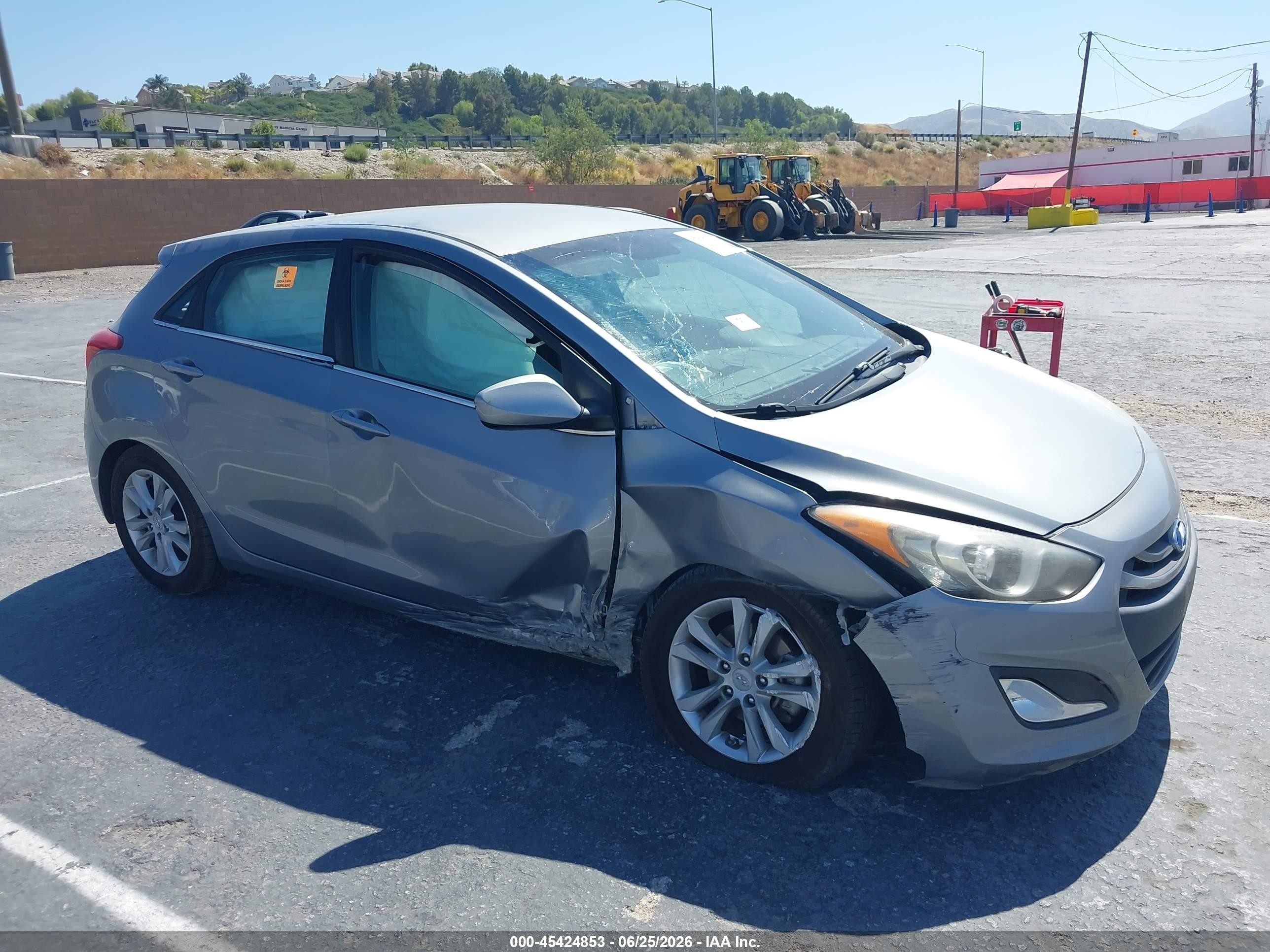 2014 Hyundai Elantra Gt   Gray vin: KMHD35LH3EU211793