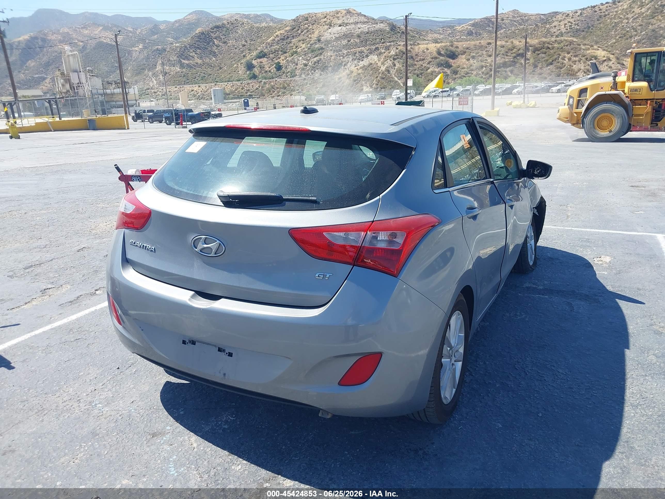 2014 Hyundai Elantra Gt   Gray vin: KMHD35LH3EU211793