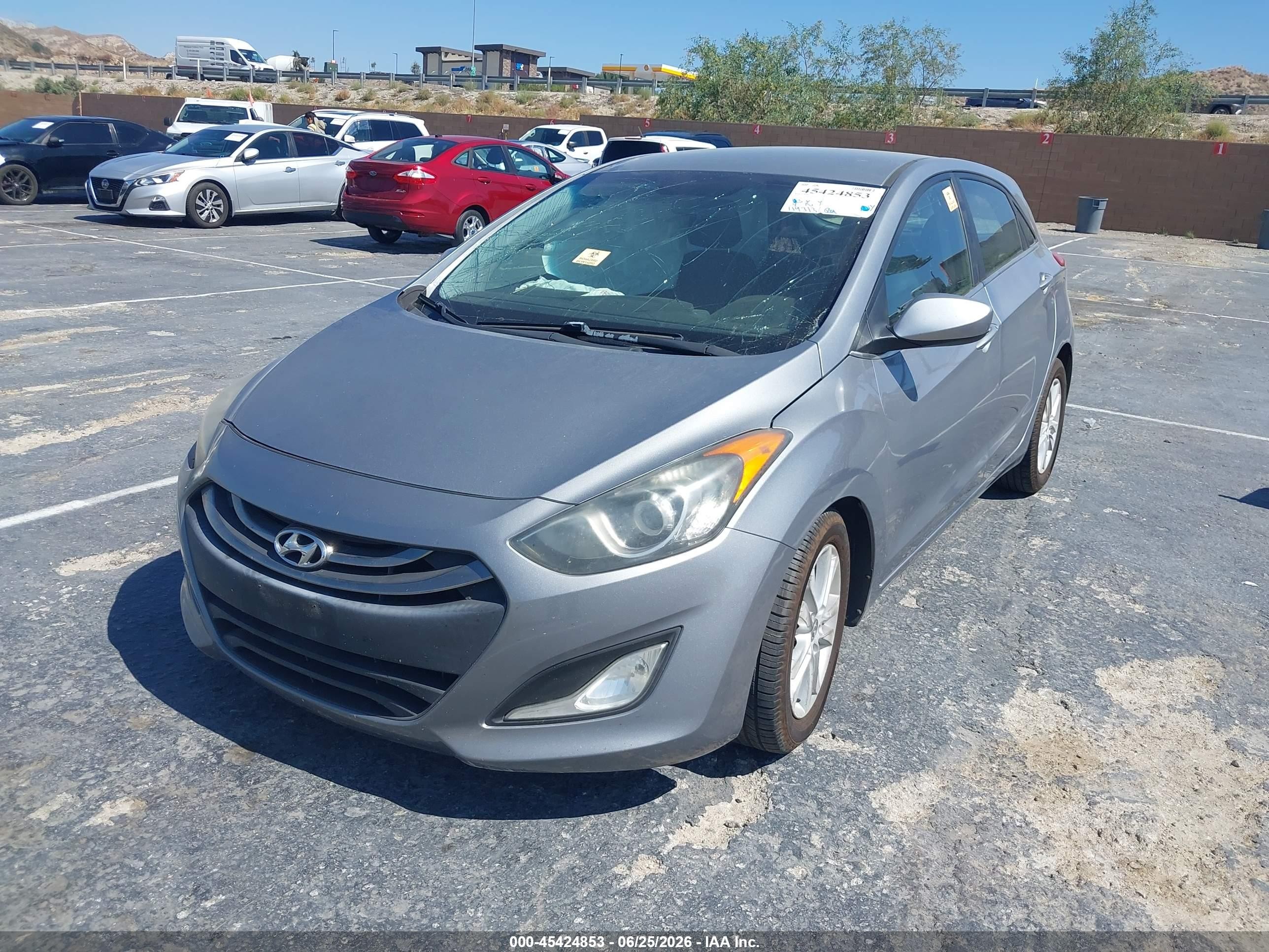 2014 Hyundai Elantra Gt   Gray vin: KMHD35LH3EU211793