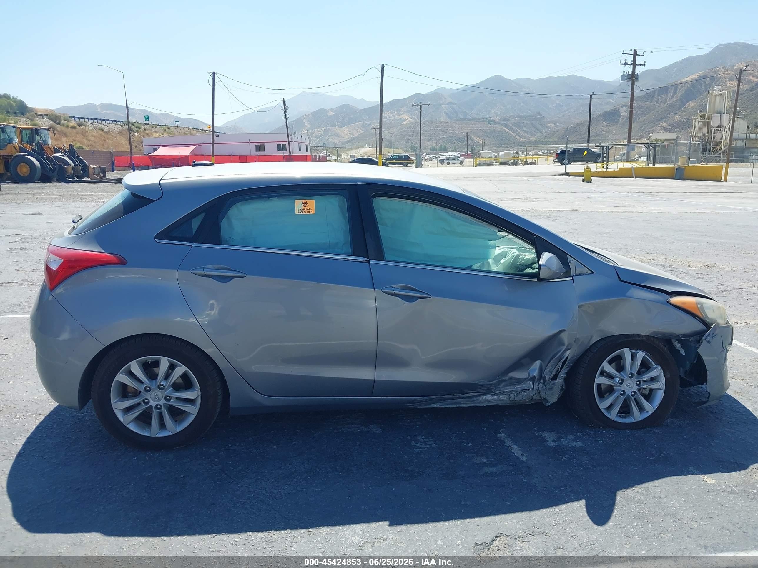 2014 Hyundai Elantra Gt   Gray vin: KMHD35LH3EU211793