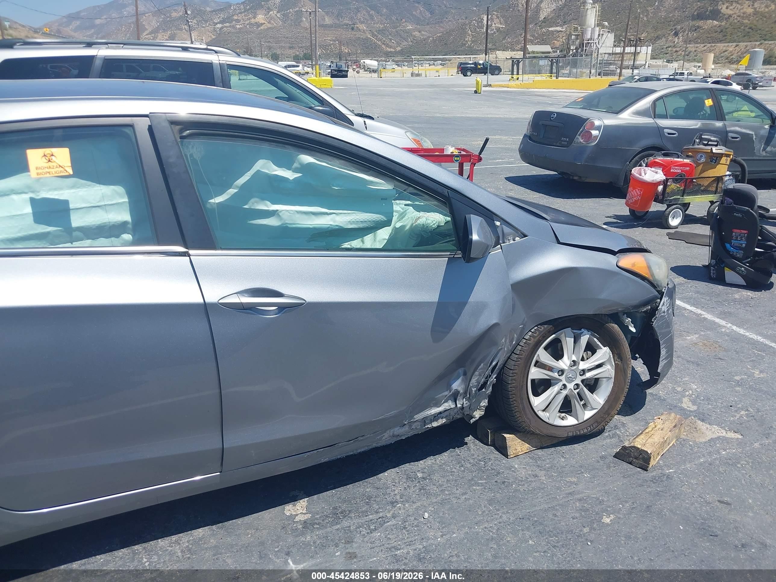 2014 Hyundai Elantra Gt   Gray vin: KMHD35LH3EU211793