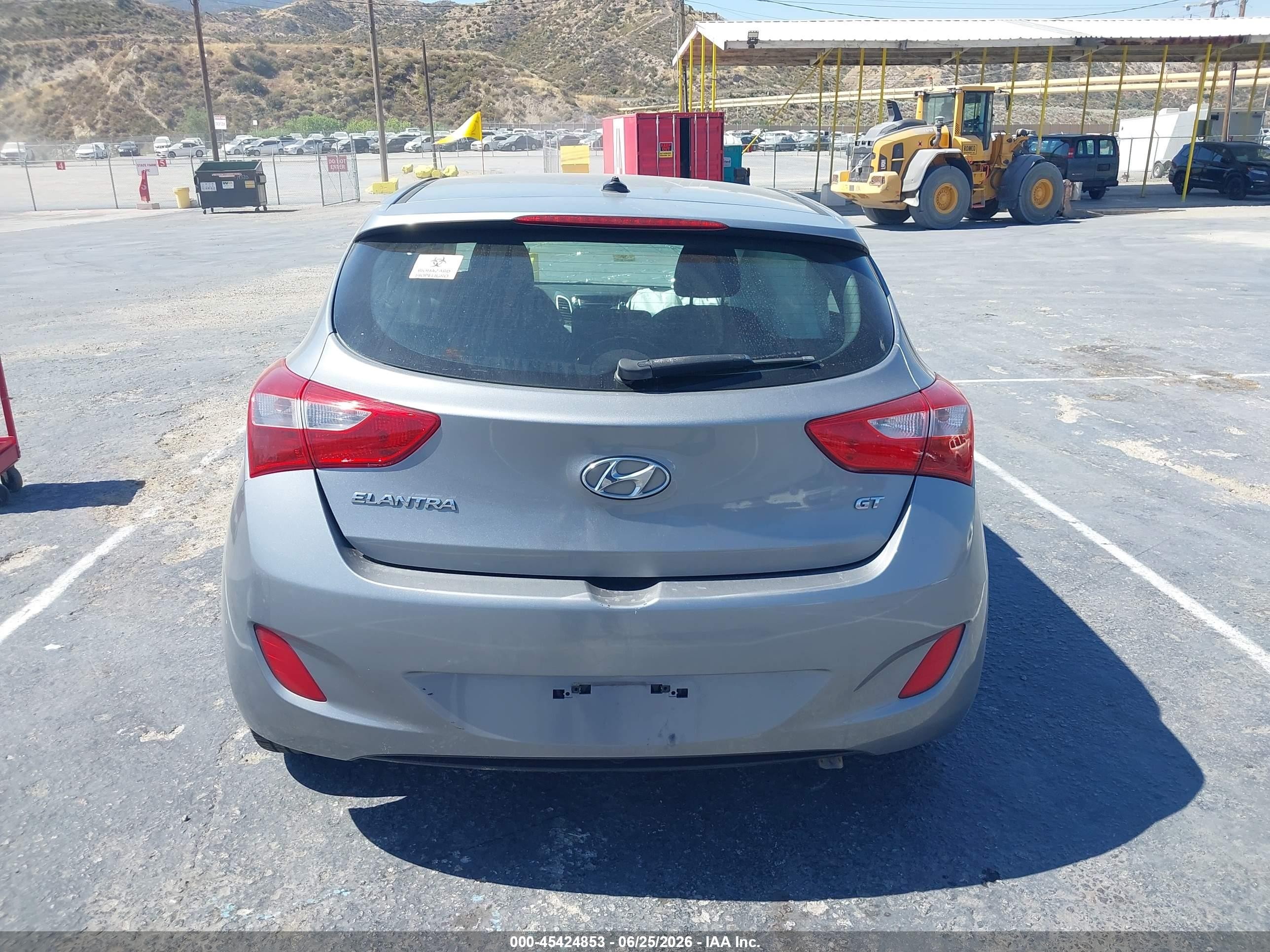 2014 Hyundai Elantra Gt   Gray vin: KMHD35LH3EU211793